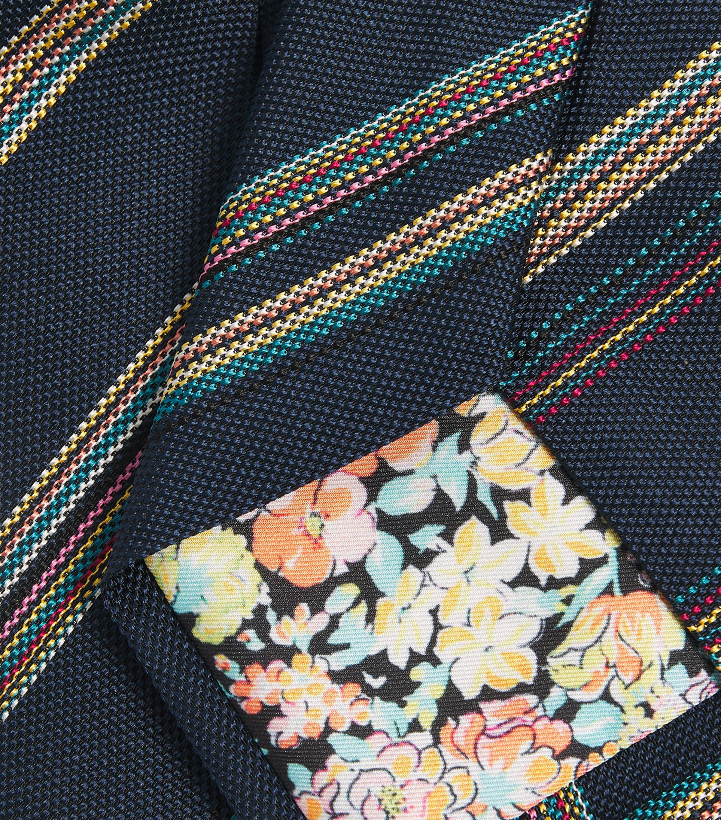 Paul Smith Signature Stripe Tie Blue Image 3