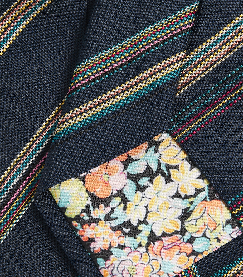 Paul Smith Signature Stripe Tie Blue Image 3