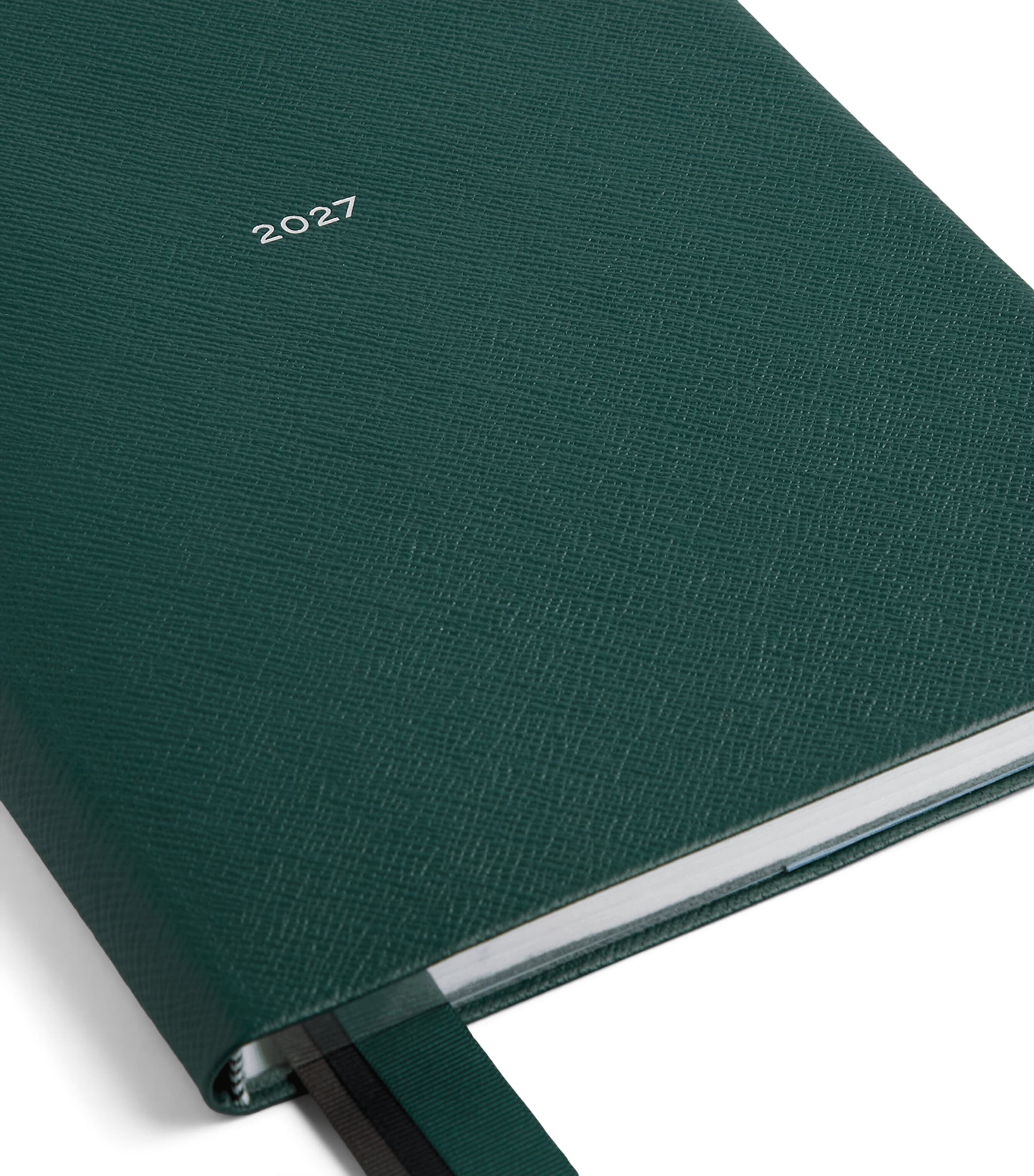 Smythson Leather Portobello Weekly Diary 2027 Forest Green Image 5