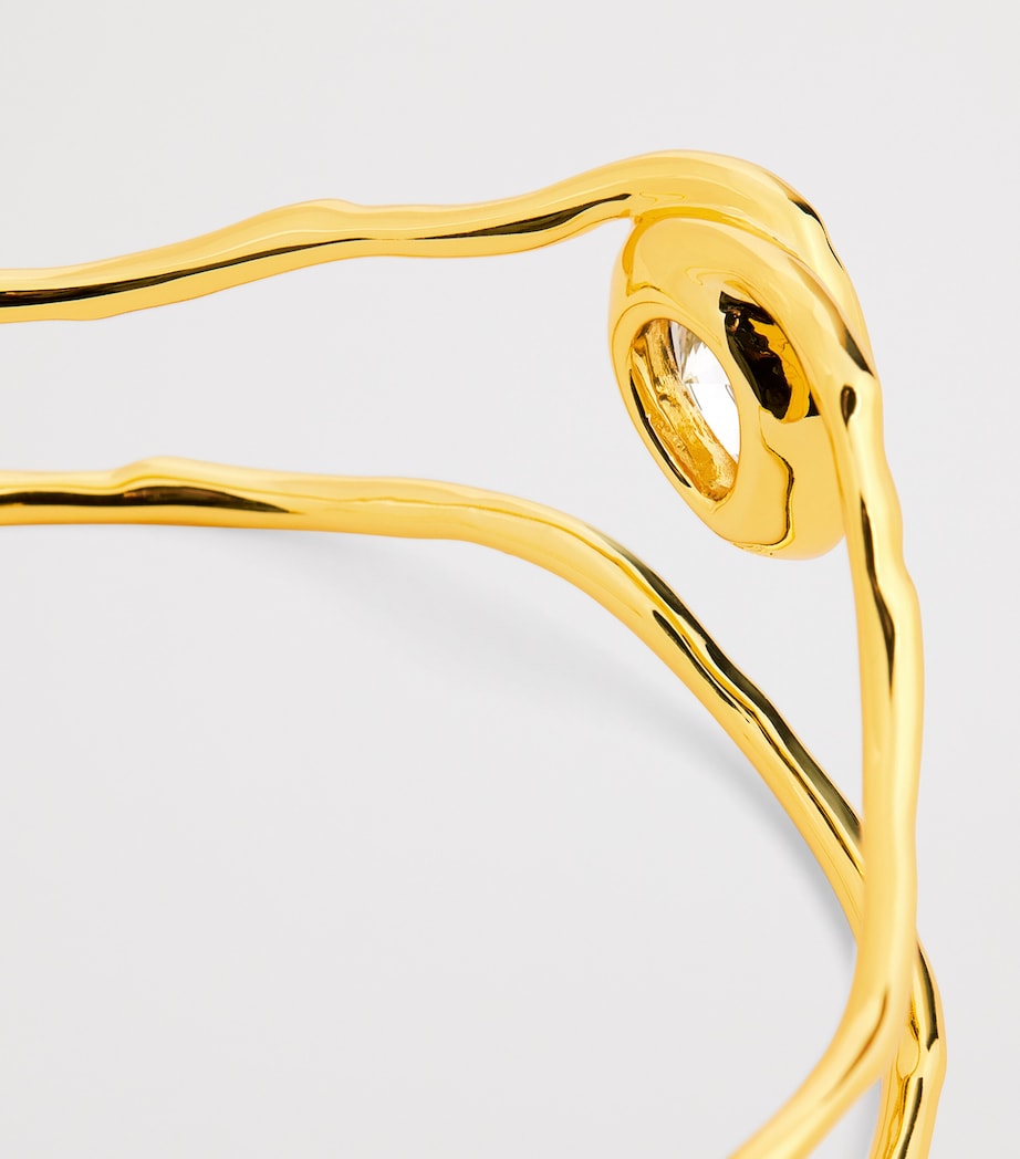 Gold-Plated Asterales Cuff Bracelet GOLD Image 6