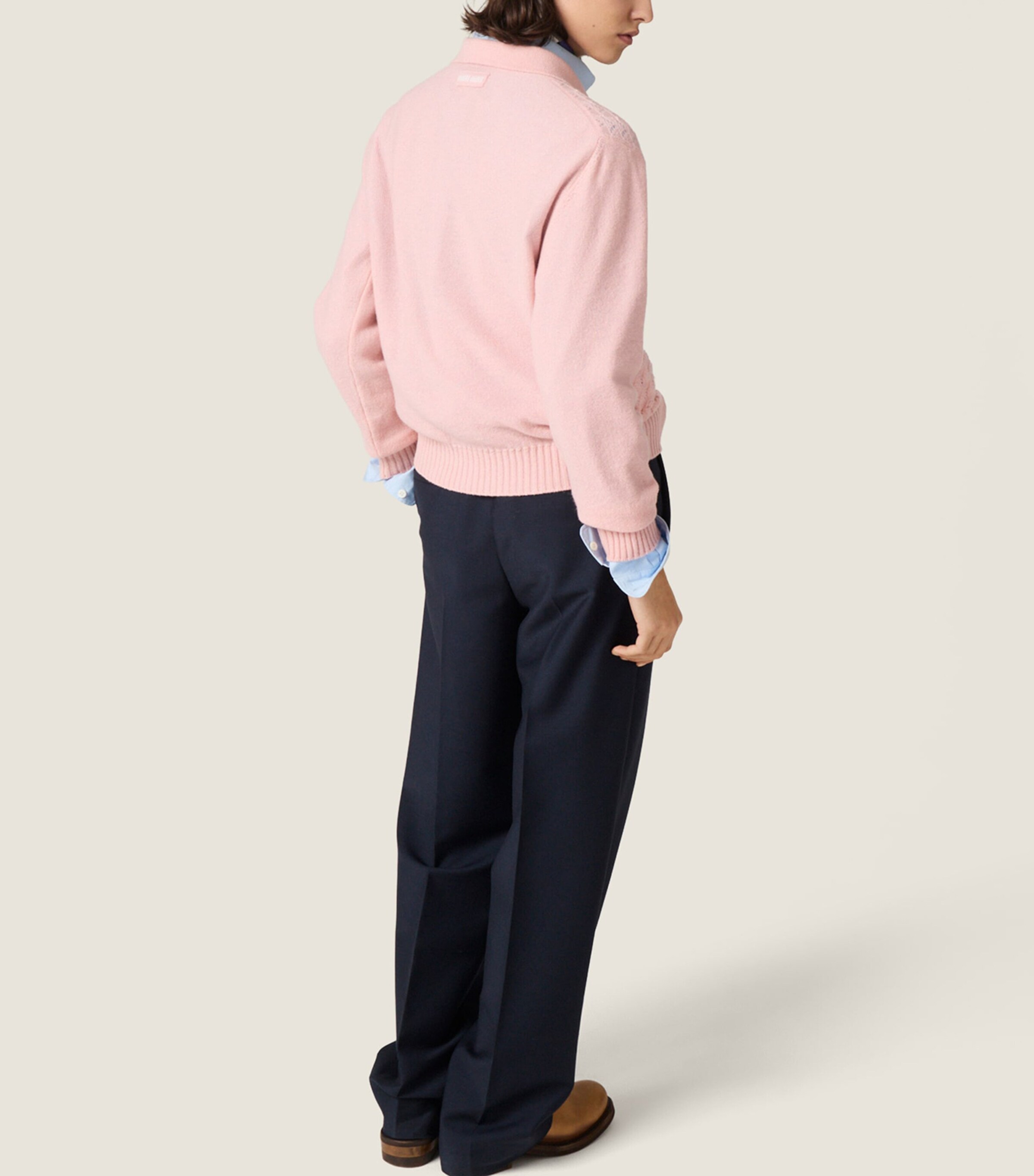 Miu Miu Womens Cashmere Openwork Sweater Image 3