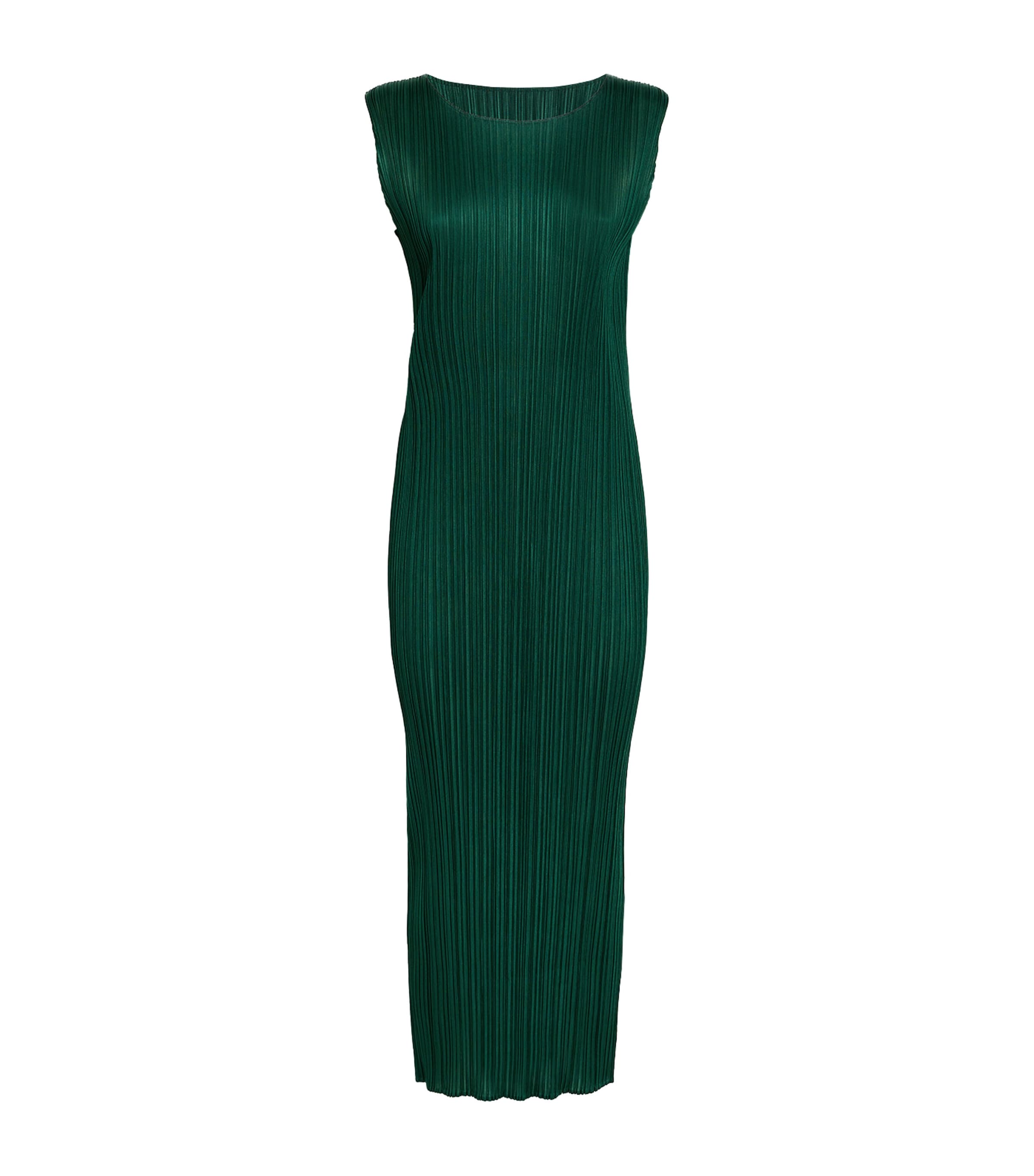 Pleats Please Issey Miyake Womens Sleeveless New Colorful Basics Maxi Dress Image 1