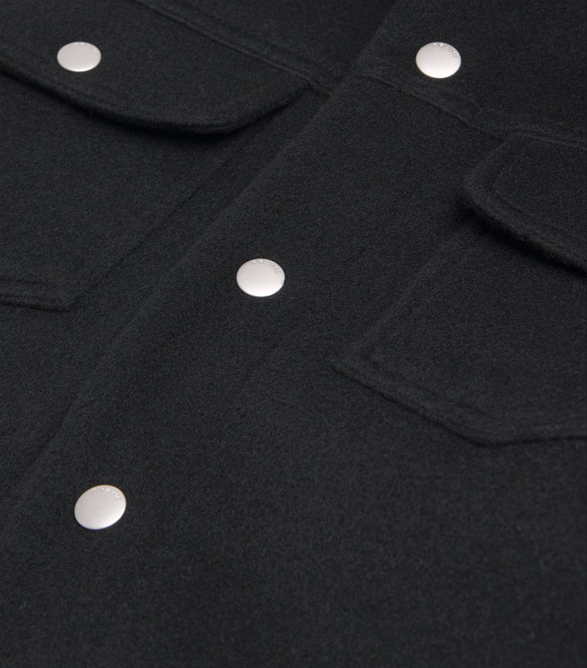 Wool-Blend Trucker Jacket BLK Image 5