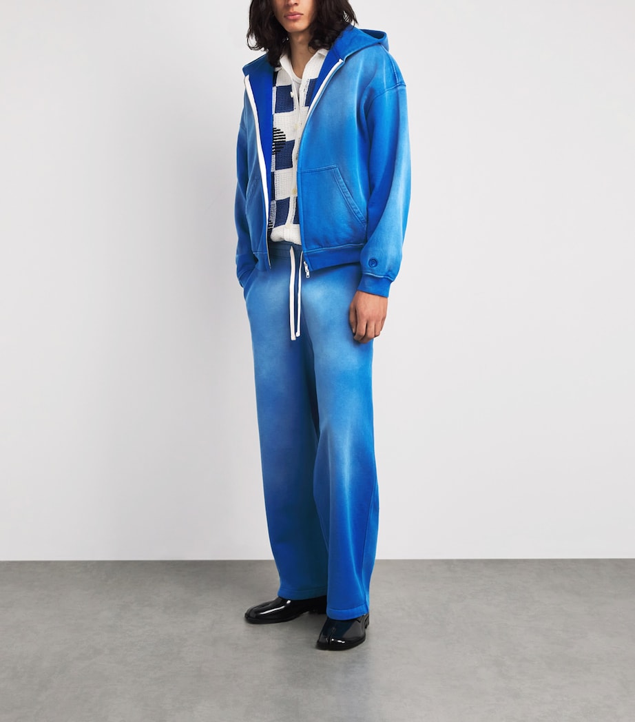 Picante Mens Organic Cotton Everyday Zip-Up Hoodie Royal Blue Image 2