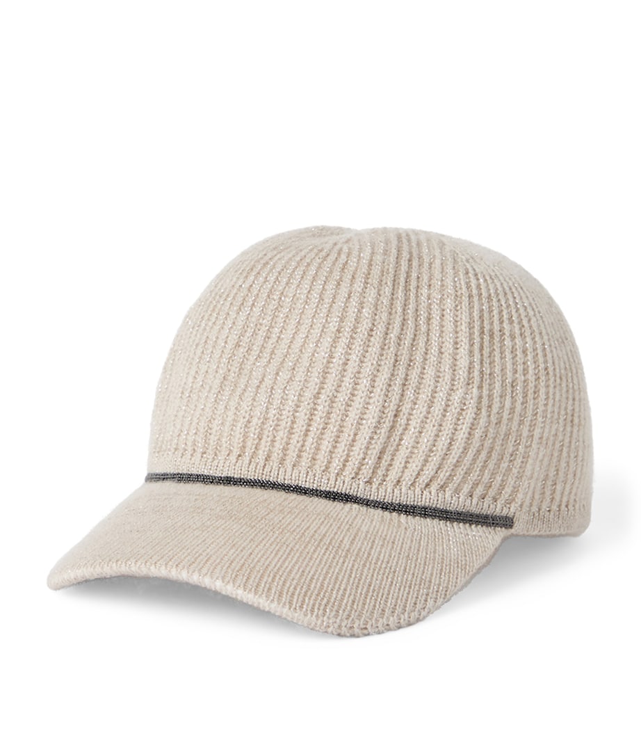 Cashmere-Blend Monili Baseball Cap CEF37 Image 1