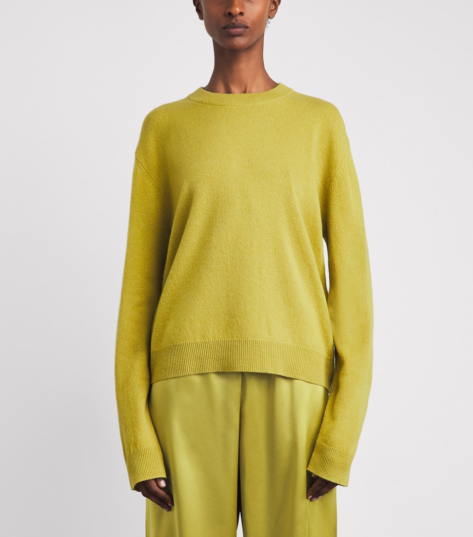 LESET Womens Wool Jesse Sweater Chartreuse Image 4