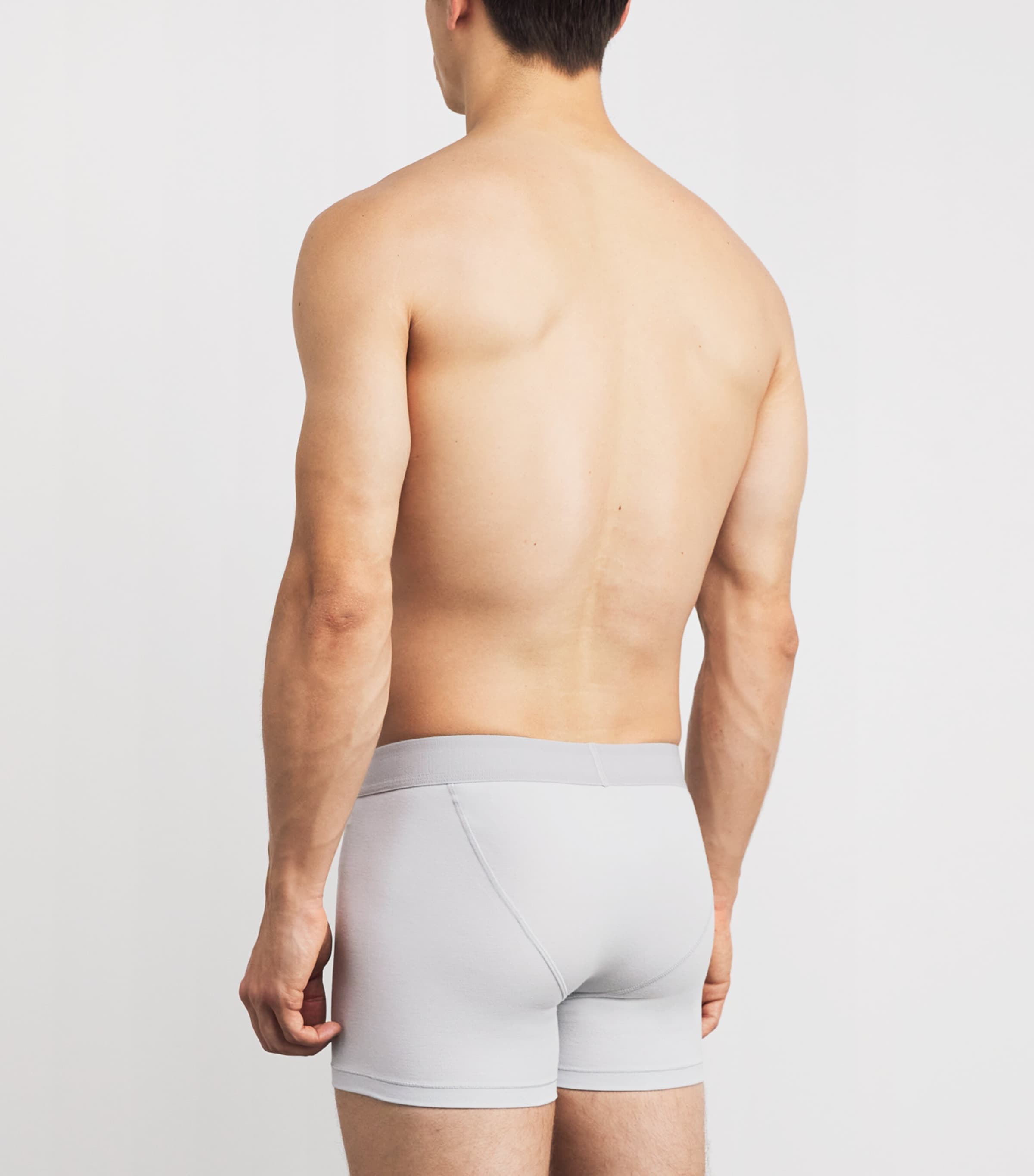 Stretch-Jersey Boxer Briefs (Pack of 3) BLUE BLACK MULTI Image 3