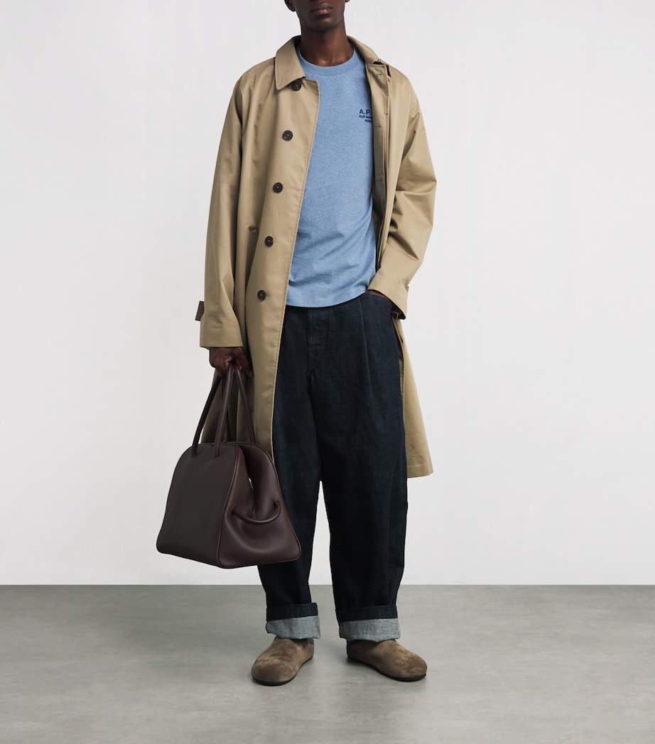 Cotton Logo T-Shirt BLEU GRIS CHINE/BLEU Image 2