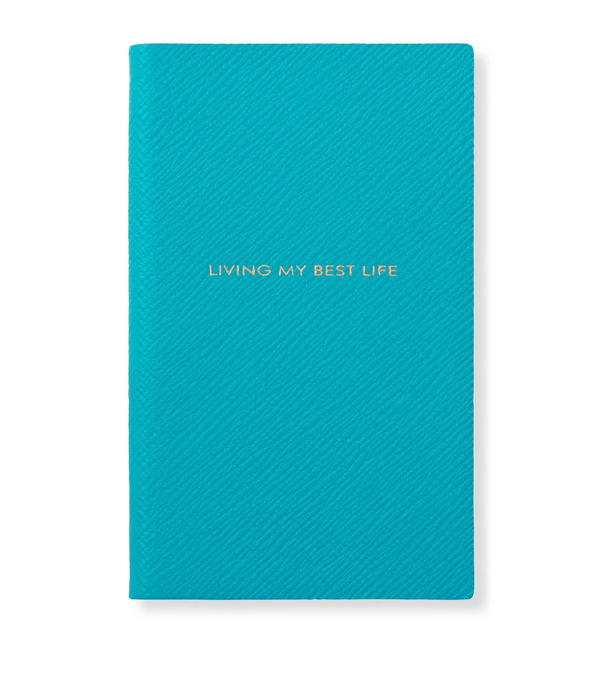 SMYTHSON LEATHER LIVING MY BEST LIFE PANAMA NOTEBOOK 