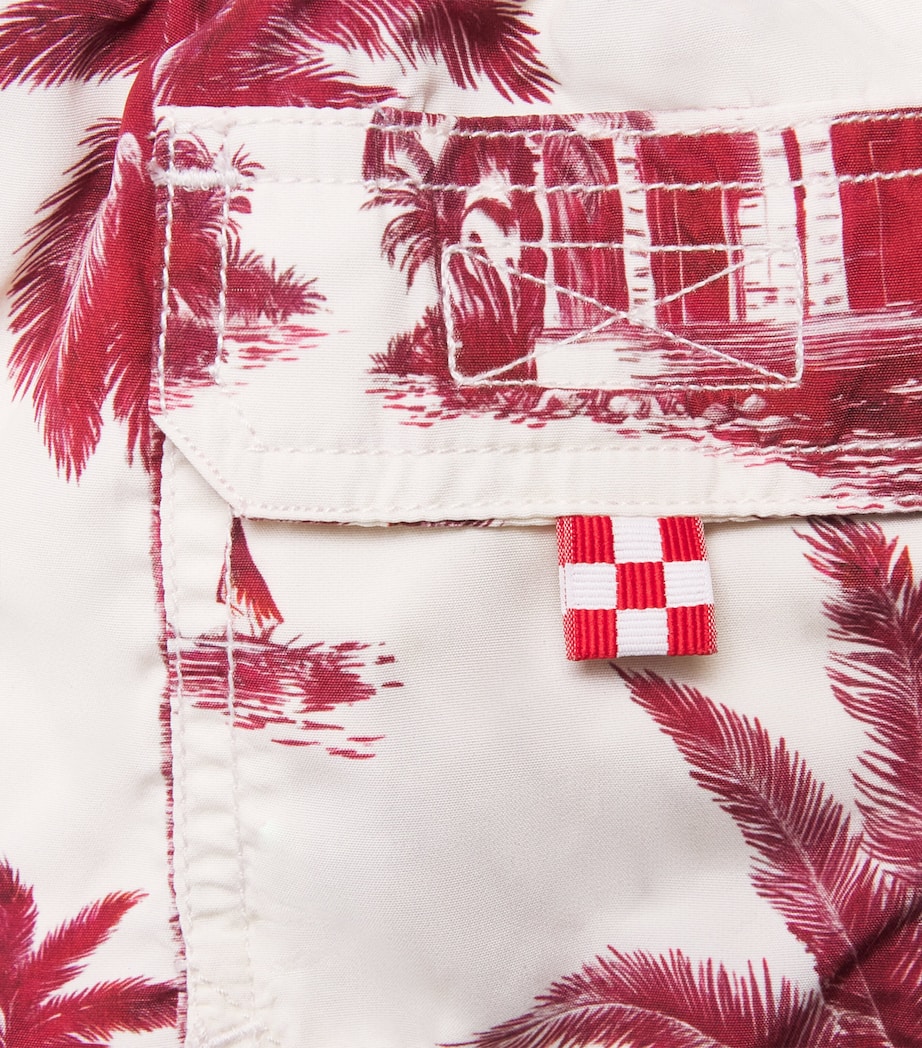 Mc2 Saint Barth Kids Printed Jean Lighting Swim Trunks (2-14 Years) Rd St Barth Jouy Image 3