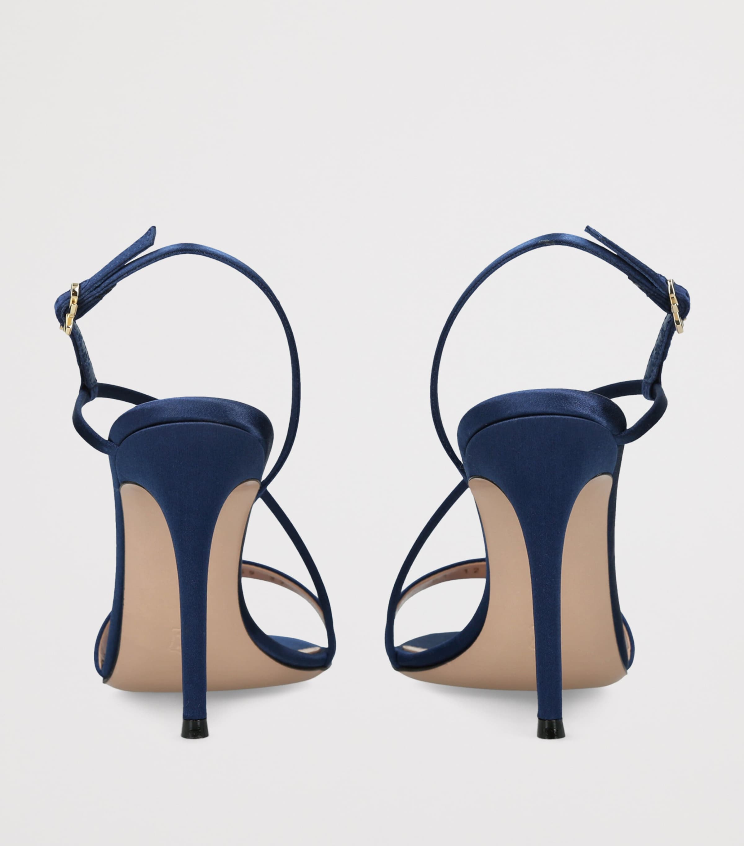 Gianvito Rossi Satin Manhattan Heeled Sandals 95 Denim Image 4