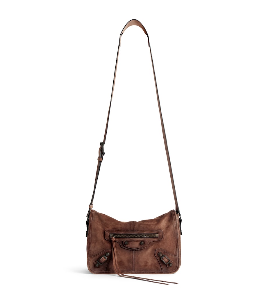 Balenciaga Suede Le City Messenger Bag Image 1