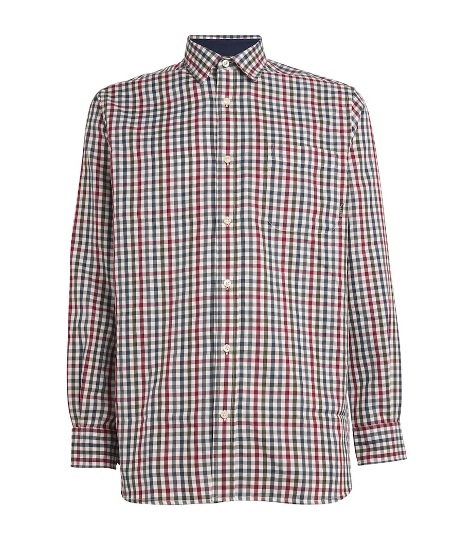 Bordeaux Check Ellis Shirt WHITE/ BORDEAUX Image 1