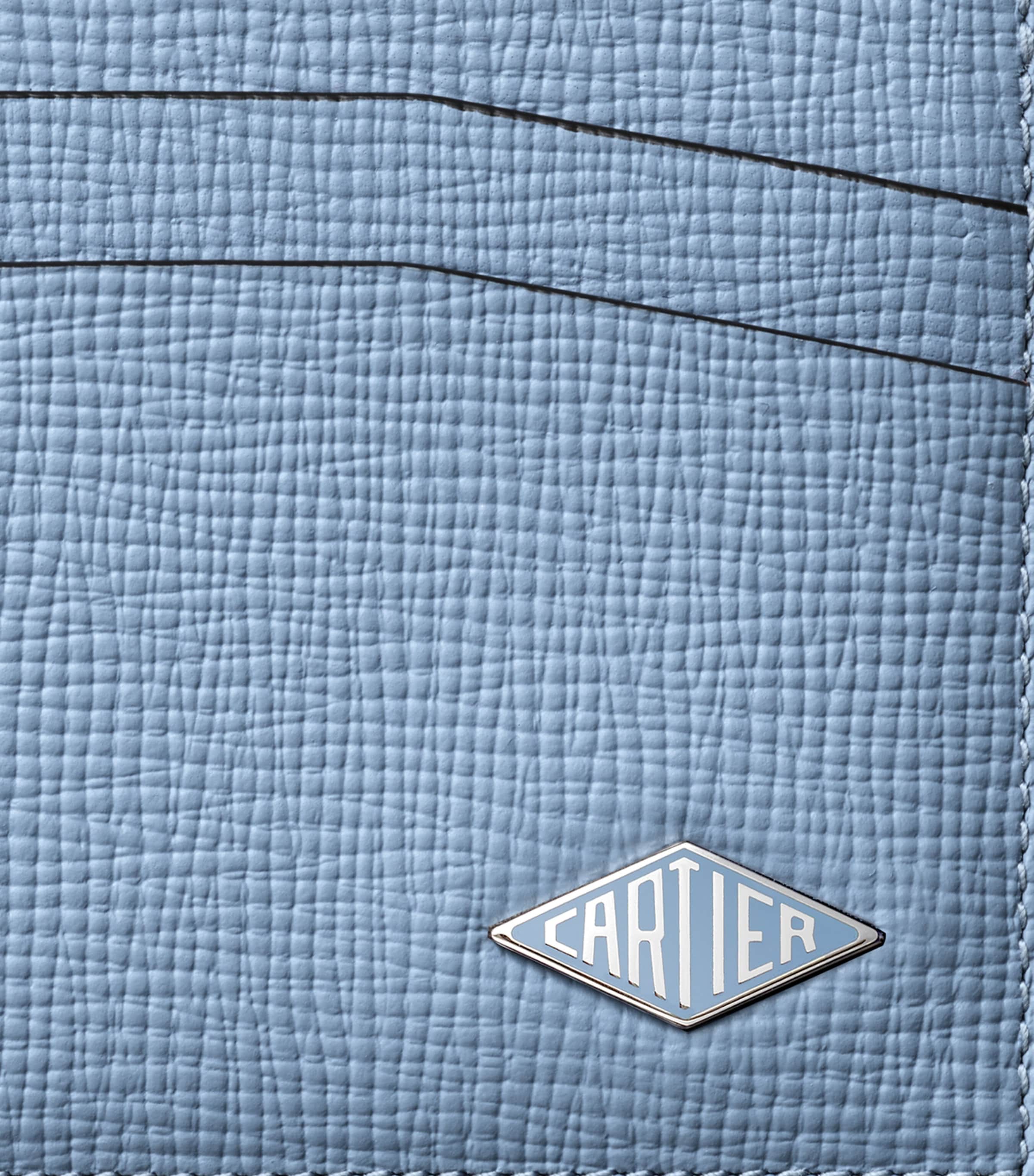 Leather Losange Card Holder BLUE Image 2