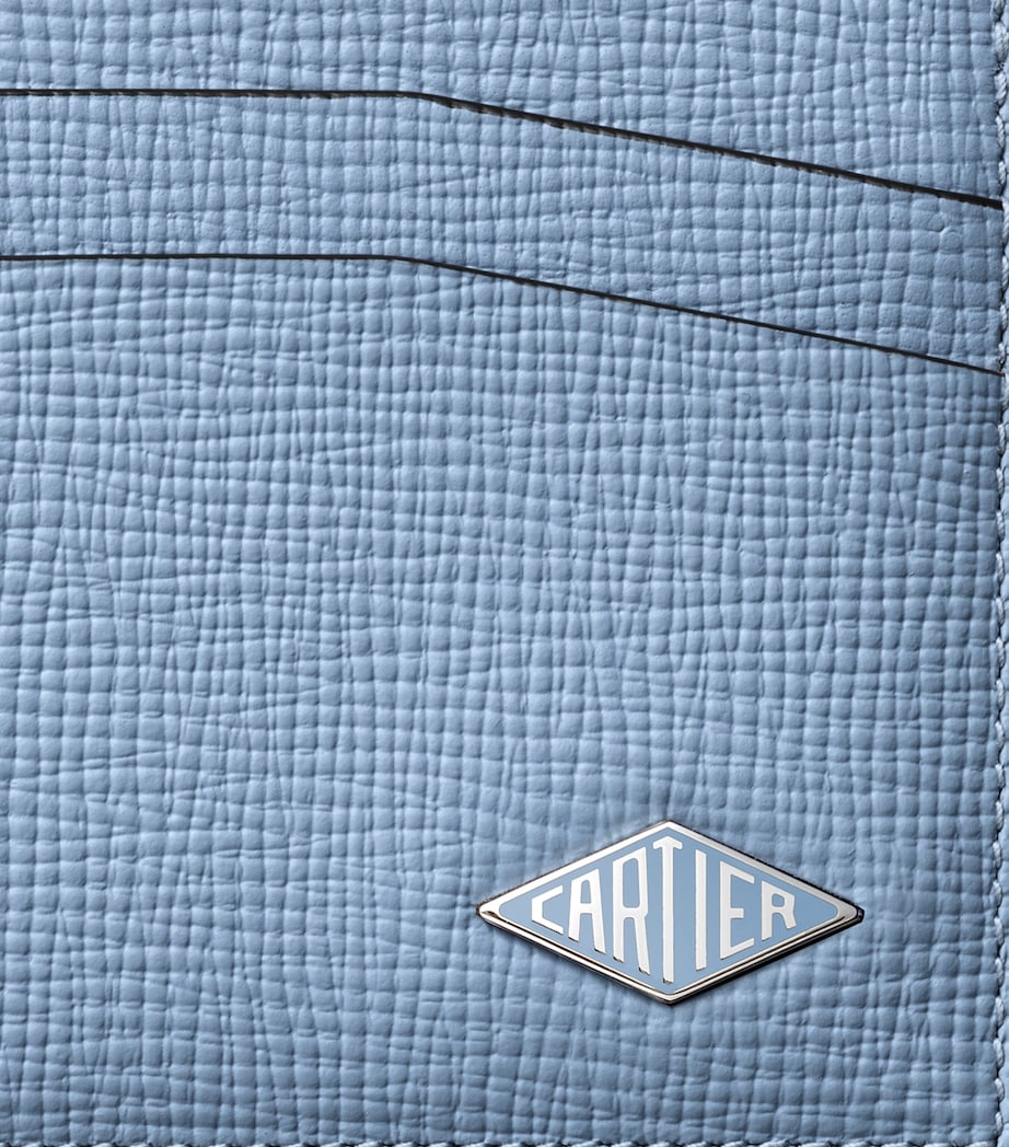 Leather Losange Card Holder BLUE Image 2