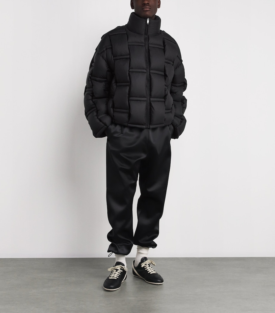 3D Down-Filled Angular Puffer Jacket 02 BLACK Image 2