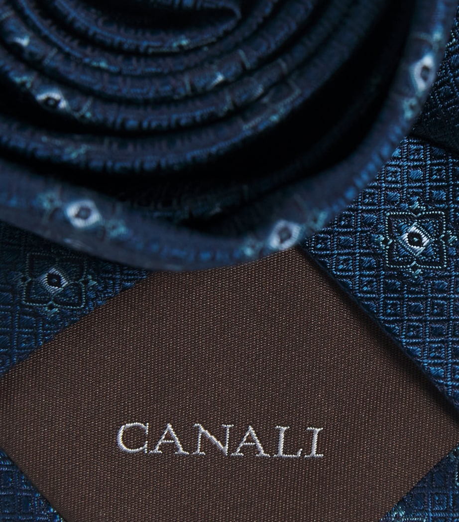 Canali Silk Jacquard Tie Image 3