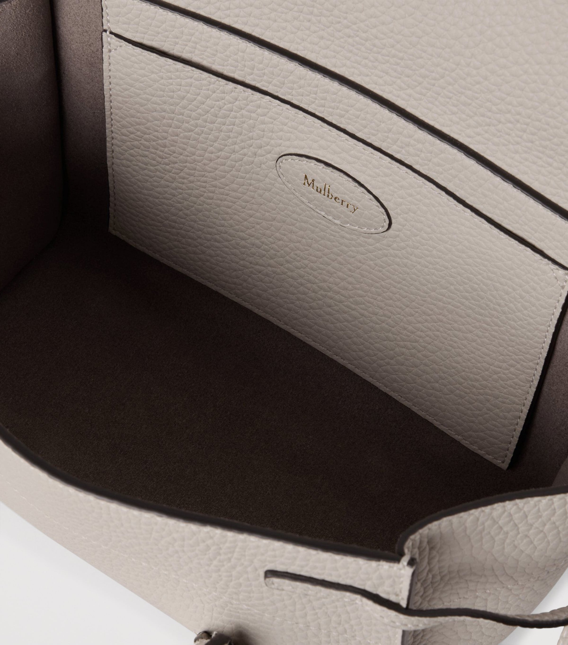 Mini Leather Soft Bayswater Shoulder Bag CHALK Image 3