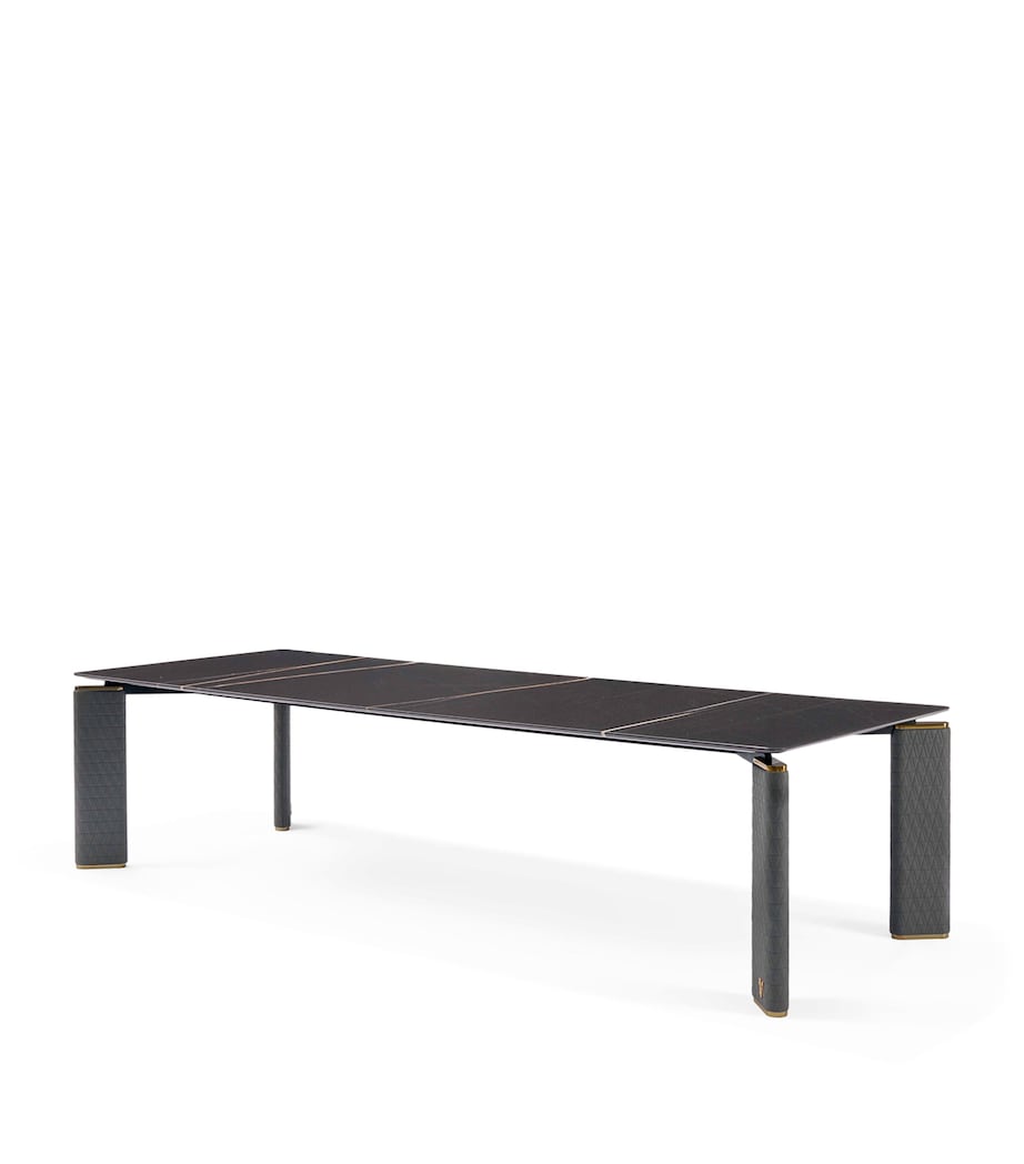 V-Marble Table SAHARA NOIR+BLACK Image 2