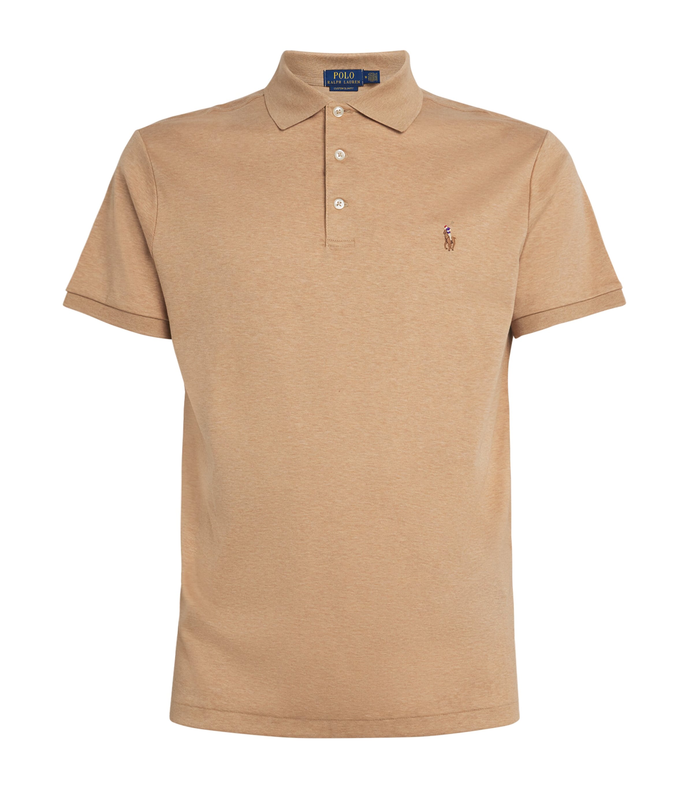 Polo Ralph Lauren Beige Pima Cotton Polo Shirt | Harrods US