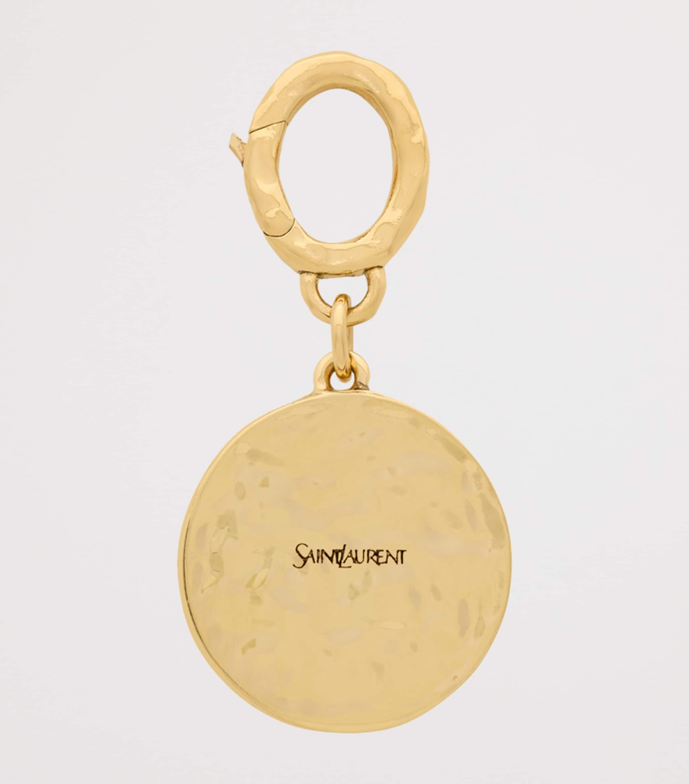 Saint Laurent Enamelled Cassandre Medallion Charm Image 2