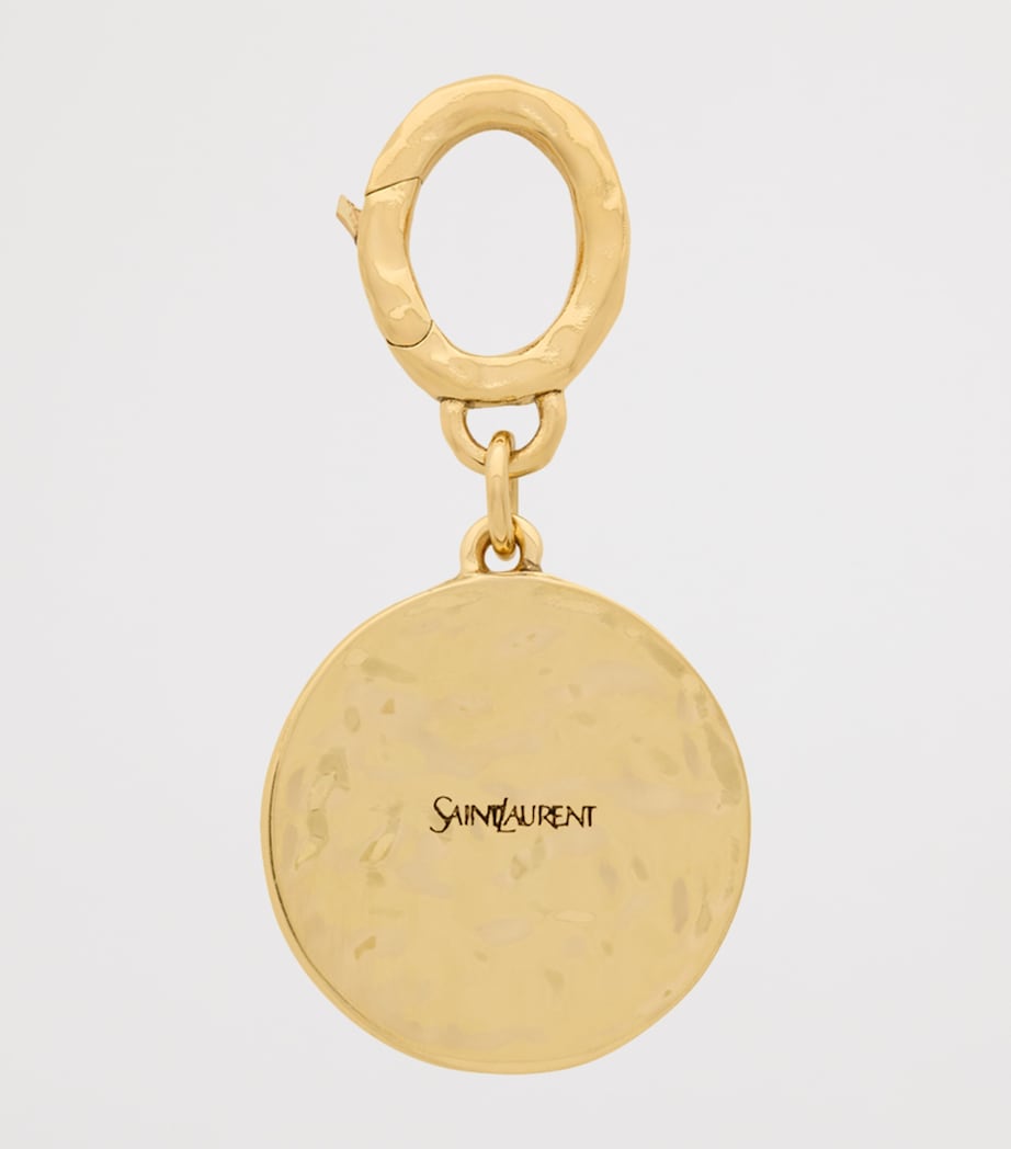 Saint Laurent Enamelled Cassandre Medallion Charm Image 2