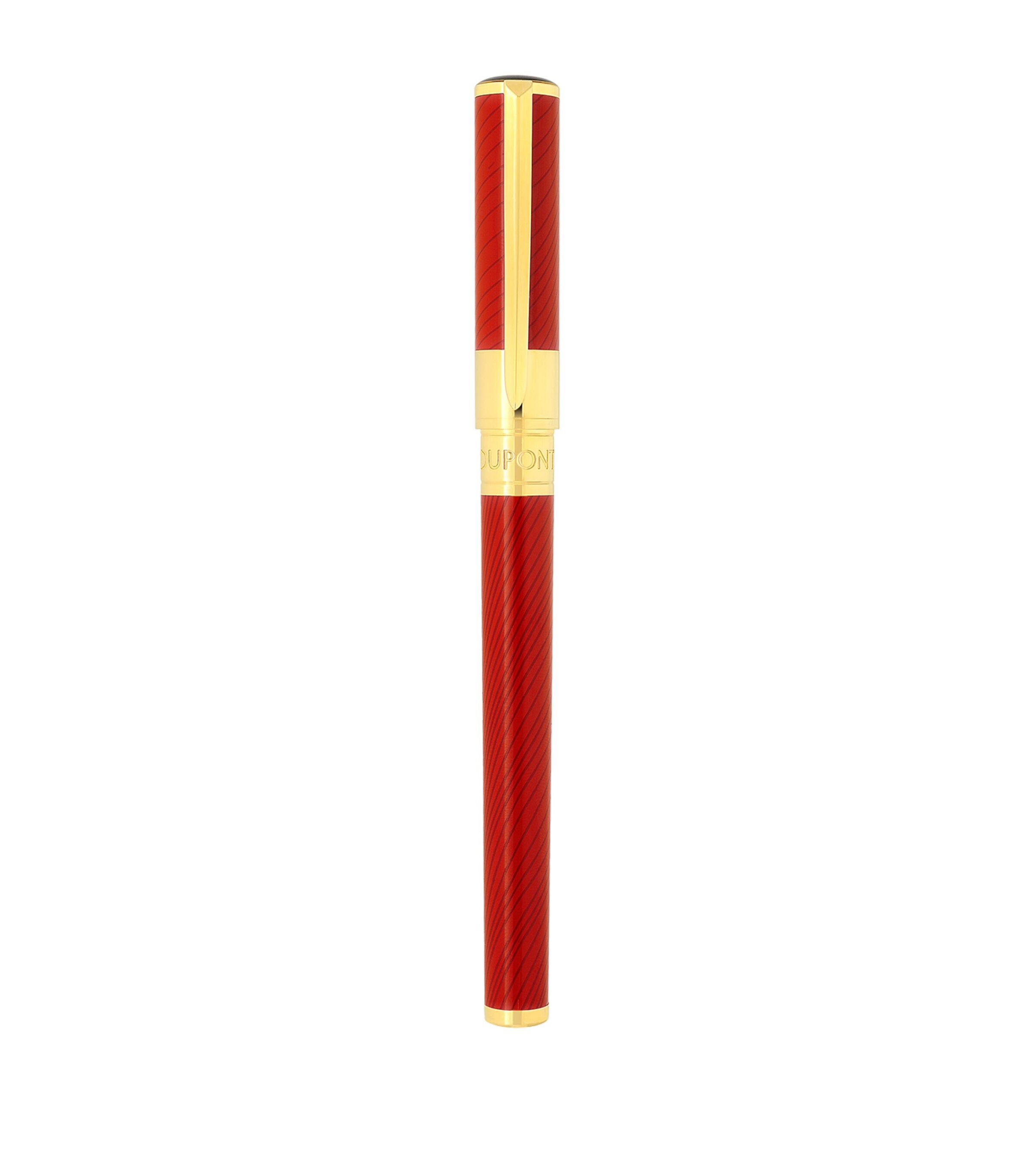 S.T. Dupont Year of the Horse Initial Rollerball Pen Red & Gold Image 1
