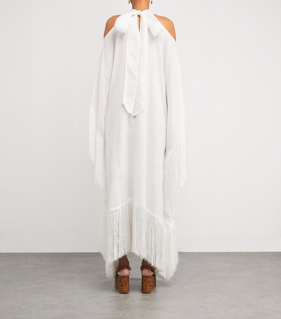 Linen Bambolino Kaftan WHITE Image 3