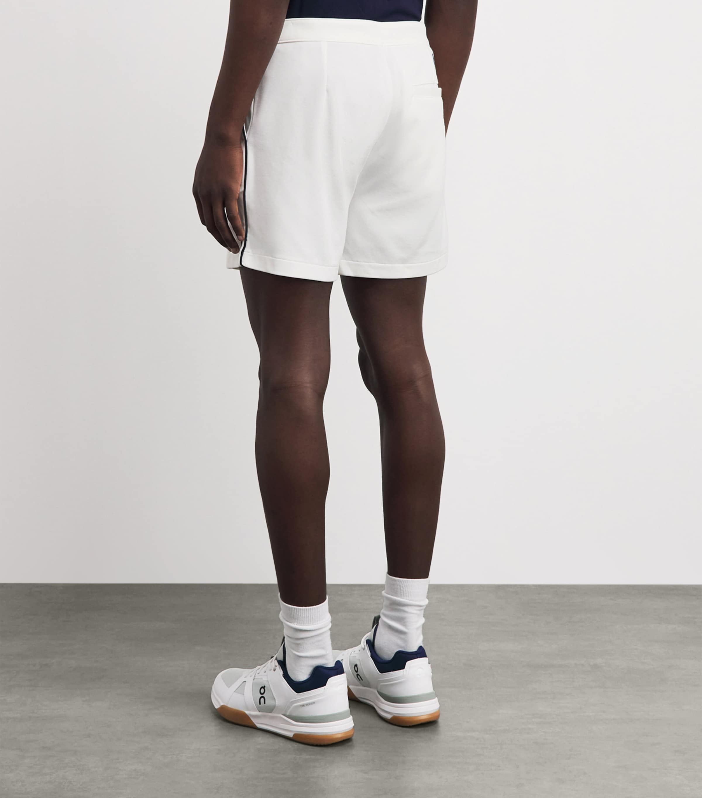 RLX Ralph Lauren Mens Tricot Sports Shorts Ceramic White Image 5
