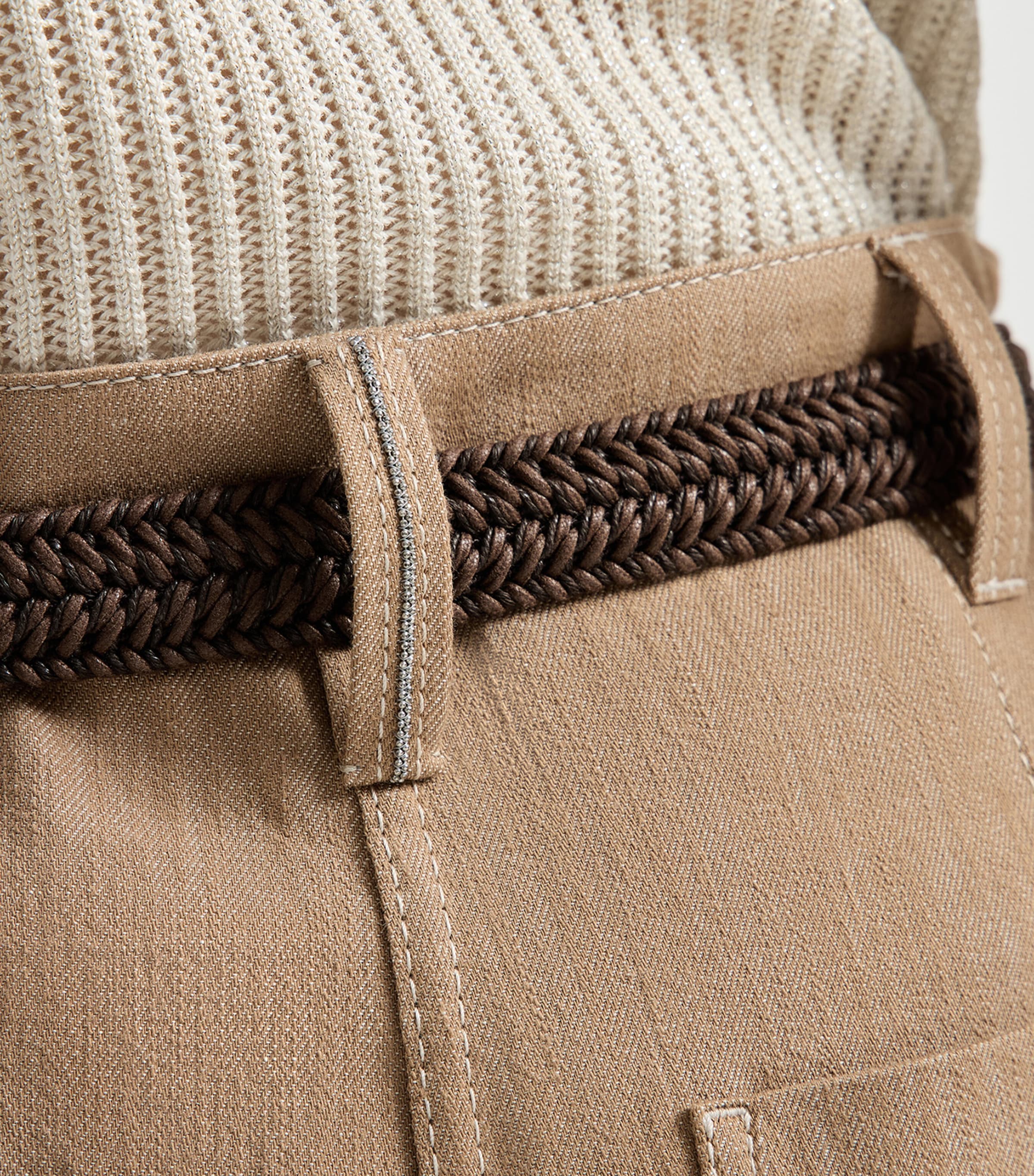 Pleated Wide-Leg Jeans C005 Image 6