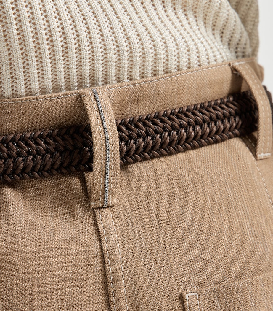 Pleated Wide-Leg Jeans C005 Image 6