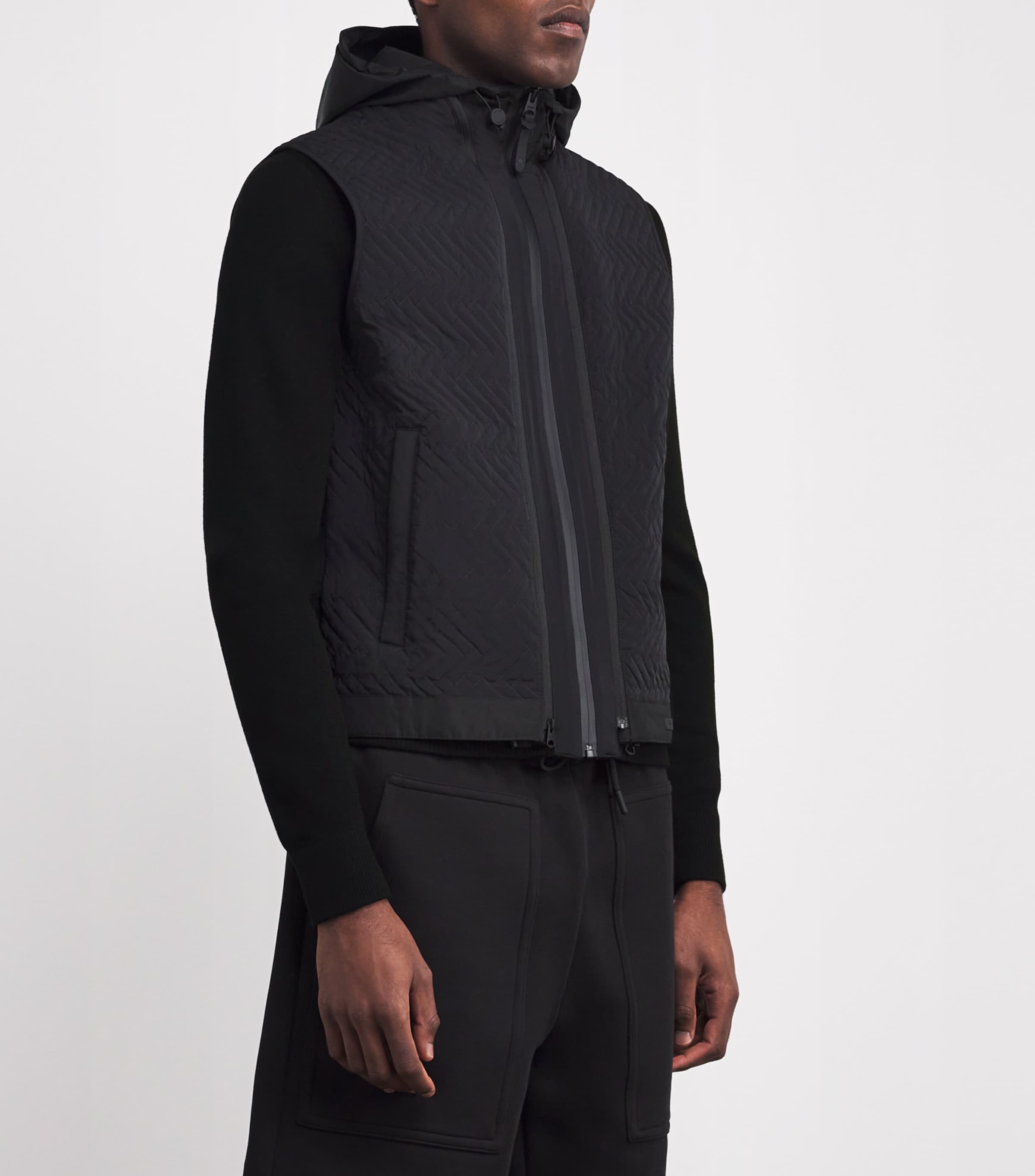 Down Quilted 3-in-1 Barret Jacket BLACK Image 3