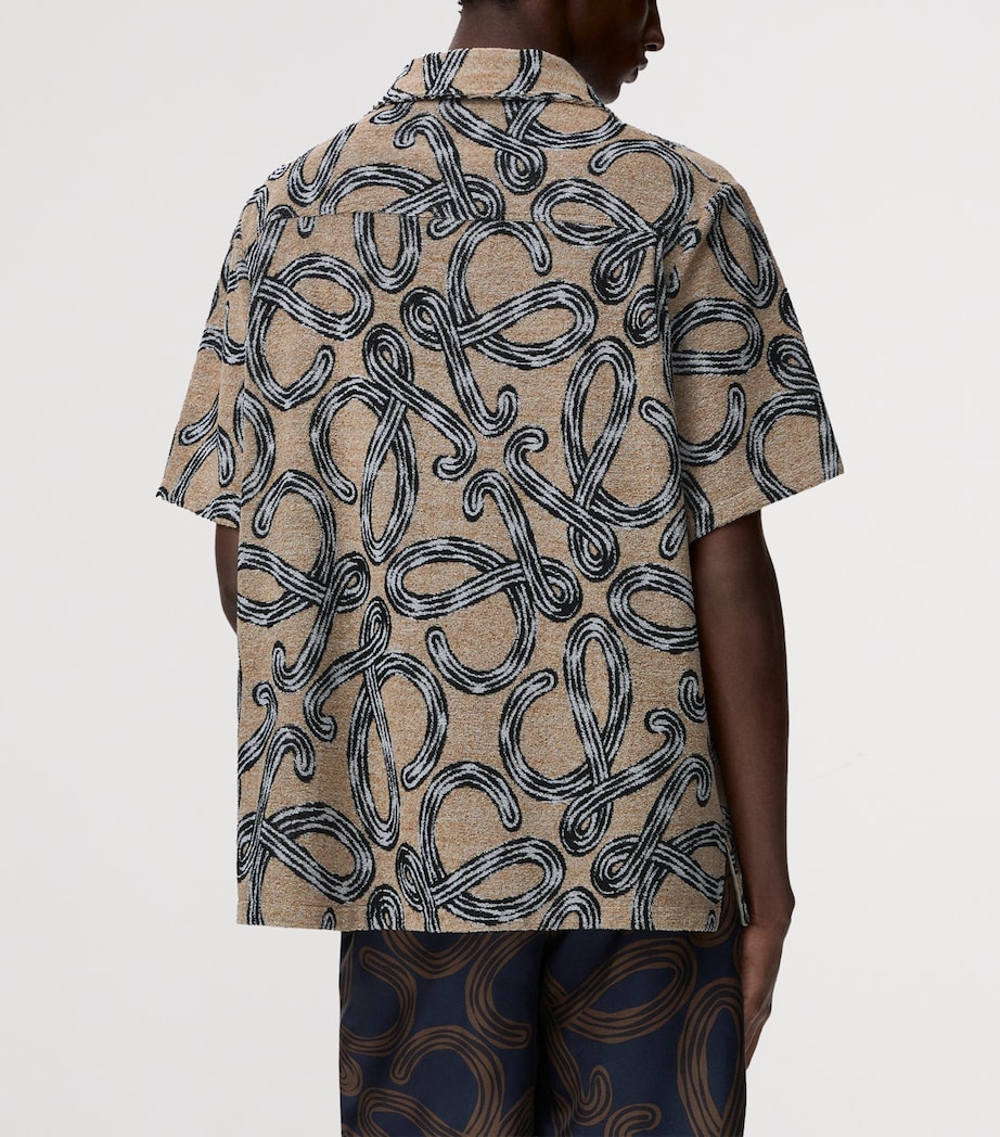 LOEWE Mens x Paula’s Ibiza Terry Anagram Shirt Beige/black Image 4