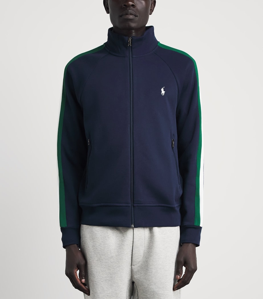 Polo Ralph Lauren Mens Double-Knit Track Jacket Newport Navy Image 4