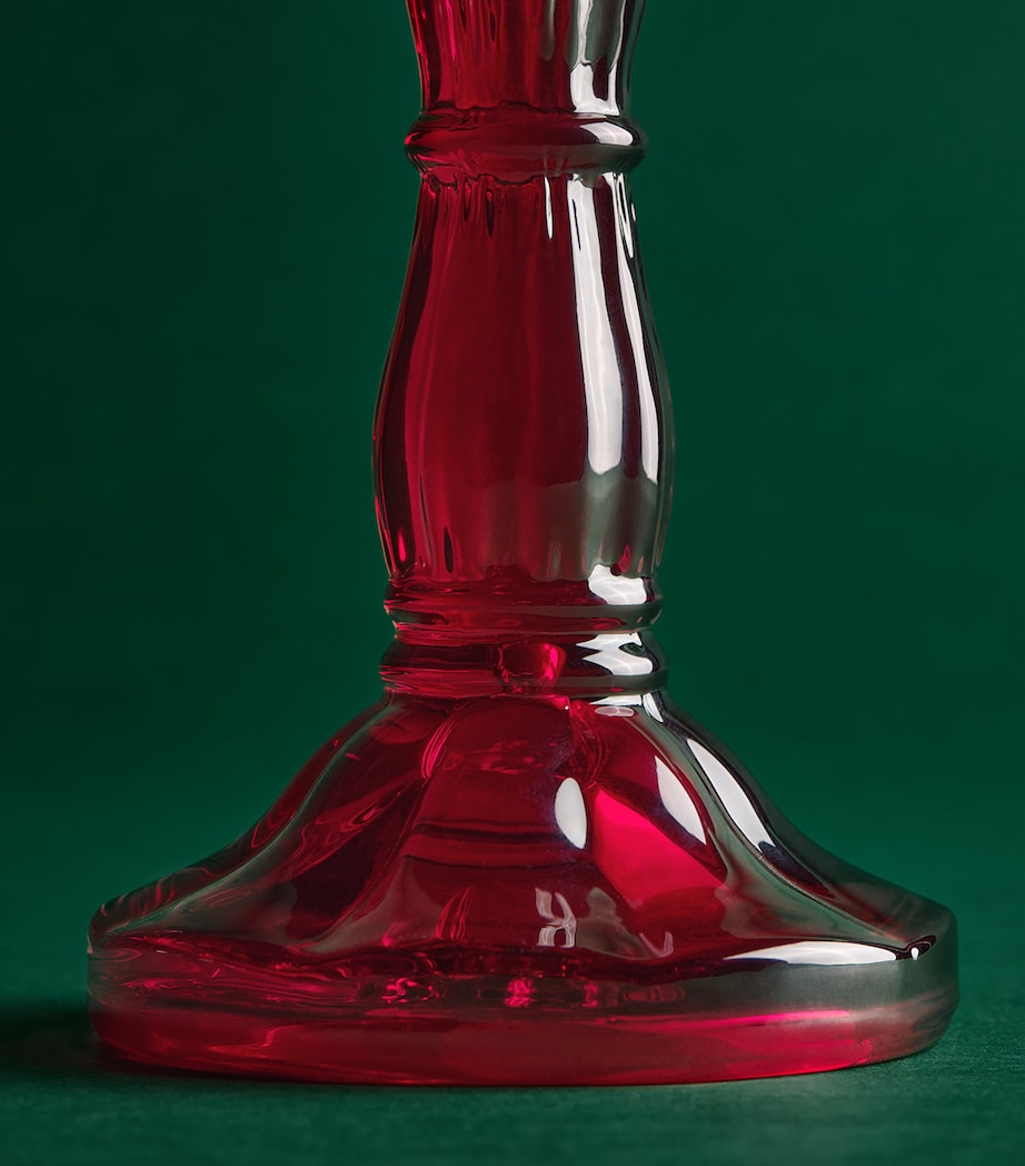 Harrods Glass Cabbage Tree Decoration Red Image 2