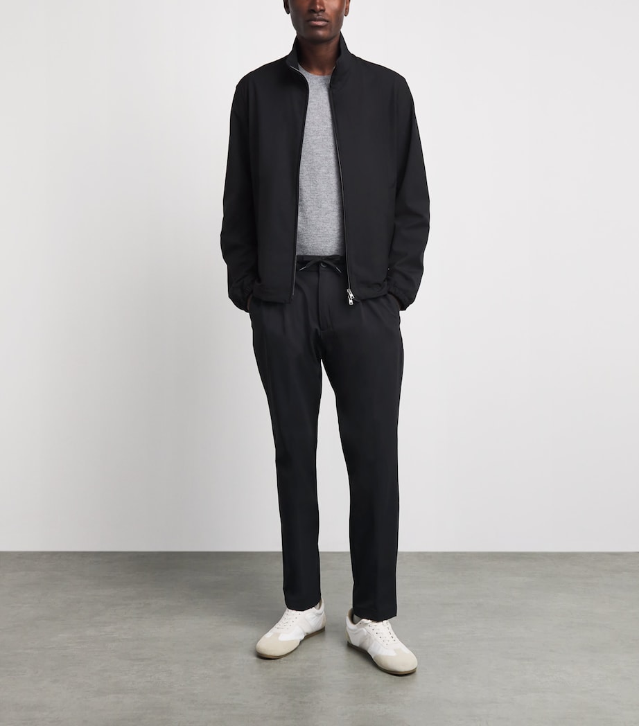 Herno Mens Technical Bomber Jacket Nero Image 2