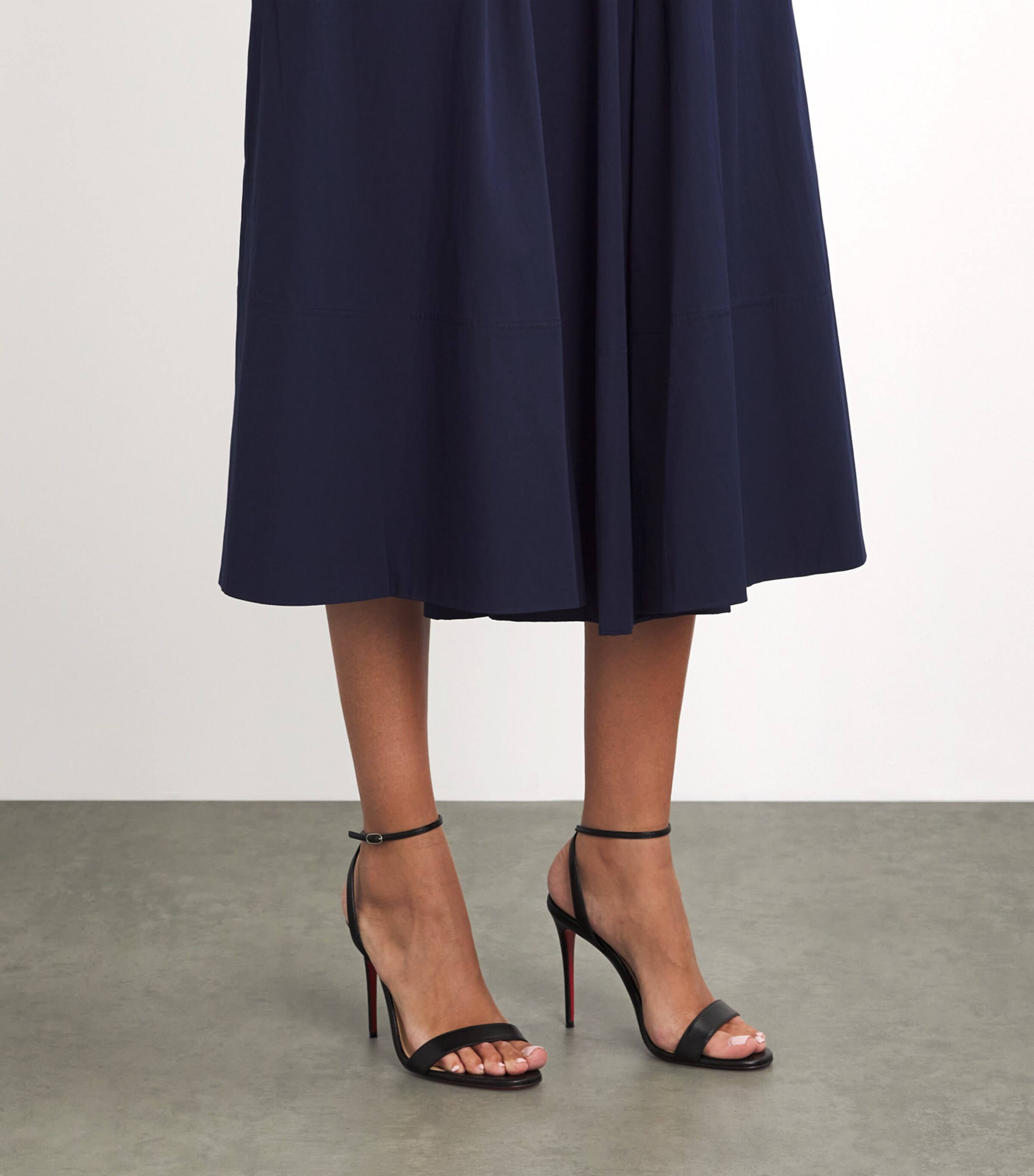 Loubigirl Nappa Leather Heeled Sandals 100 BK01 Image 6