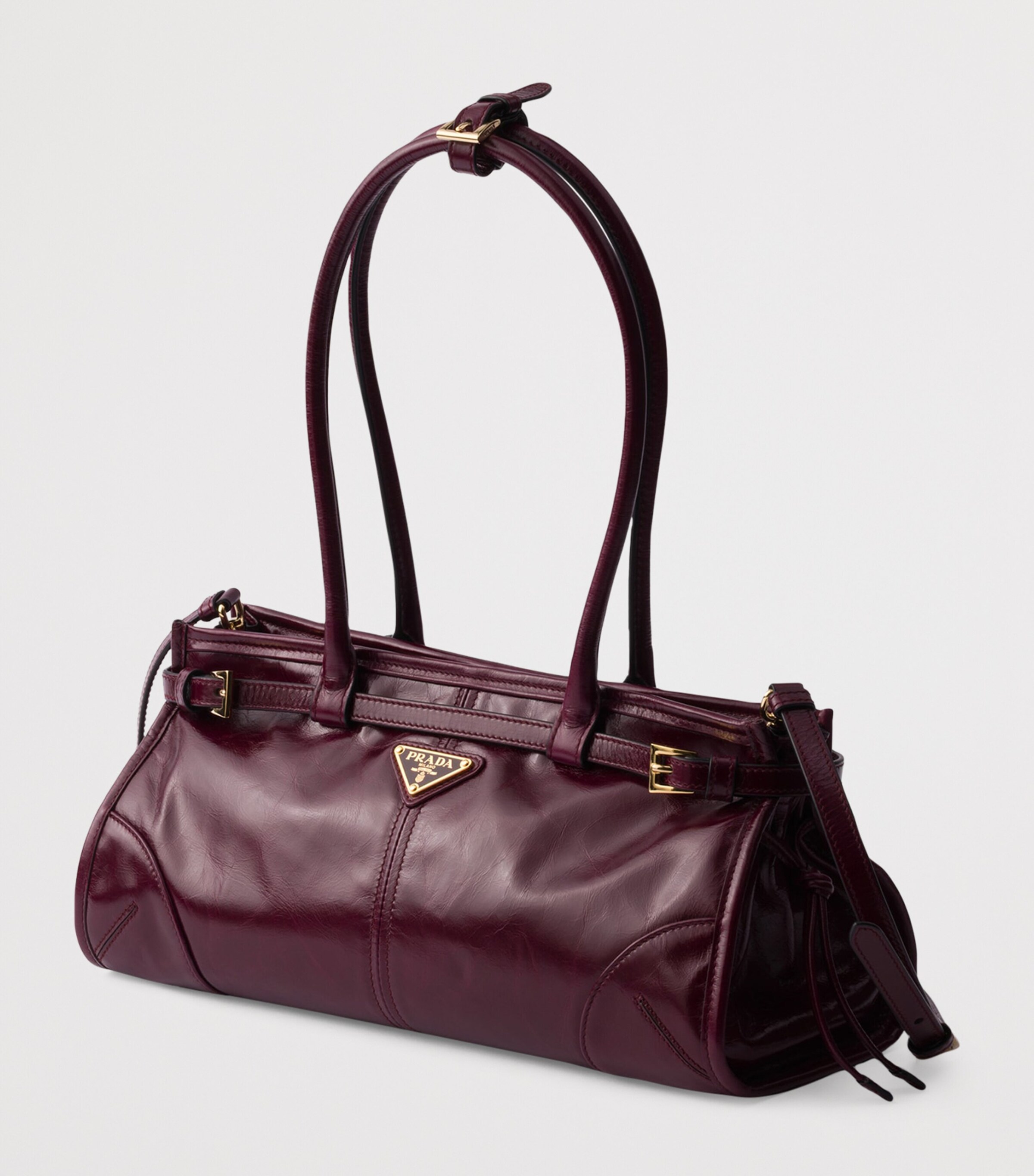 Prada Medium Leather Bonnie Top-Handle Bag Image 2