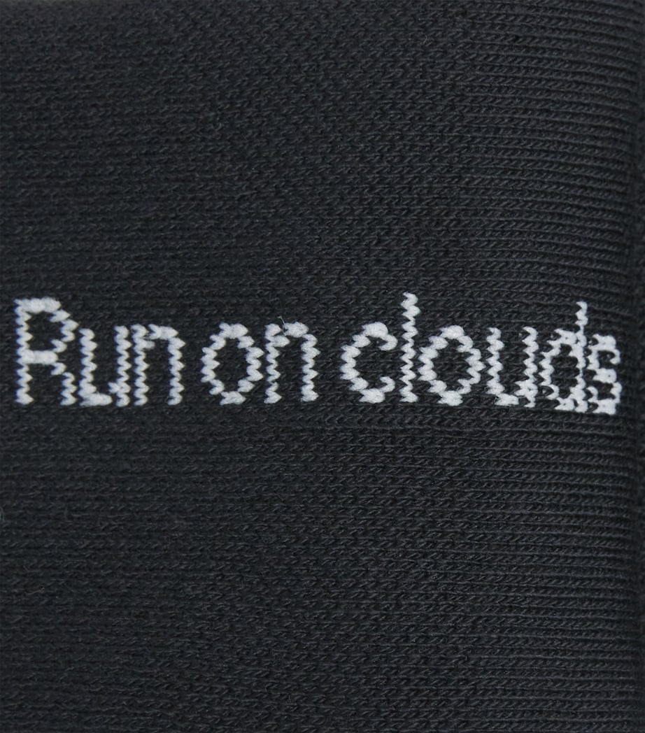 On Womens Logo Socks (Pack of 3) Black Image 2