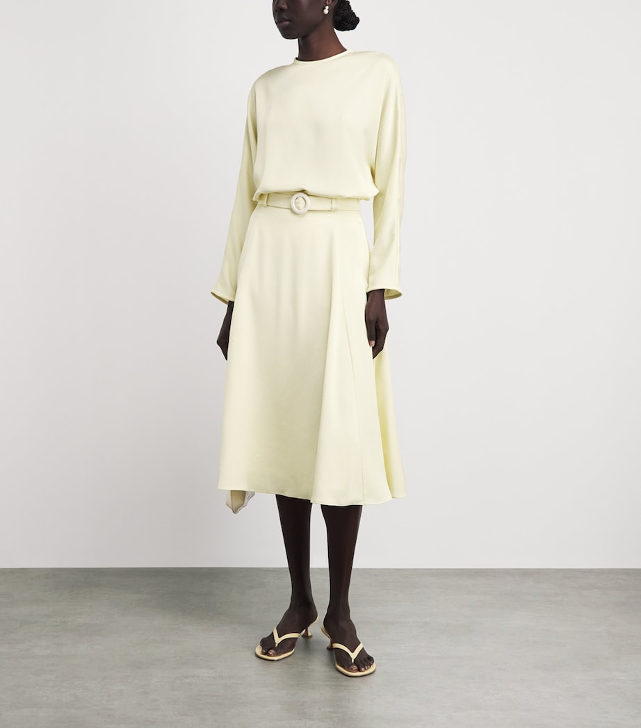 Edeline Lee Womens Textured Blouse Lem/lemon Image 2
