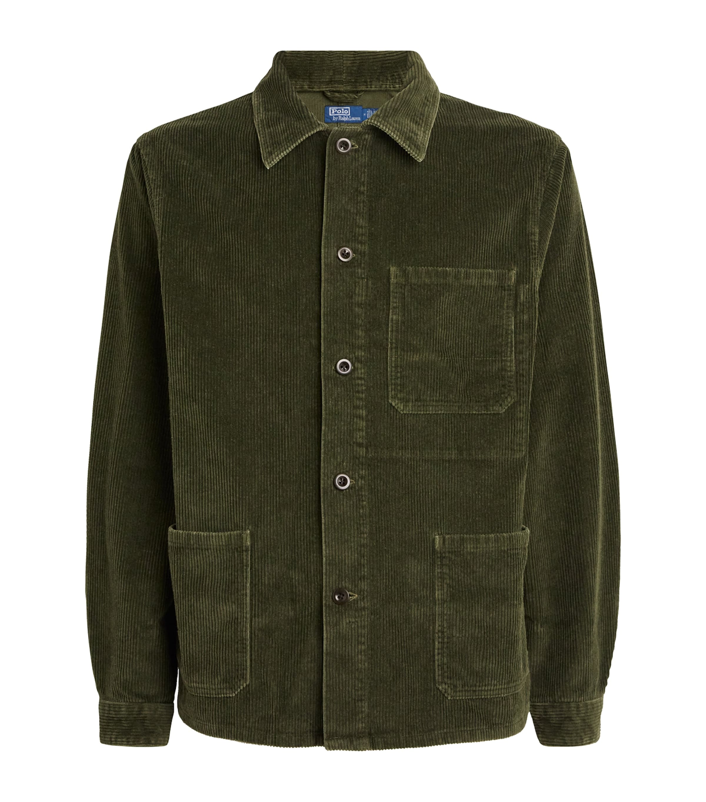 Polo Ralph Lauren Mens Corduroy Overshirt Green Image 1