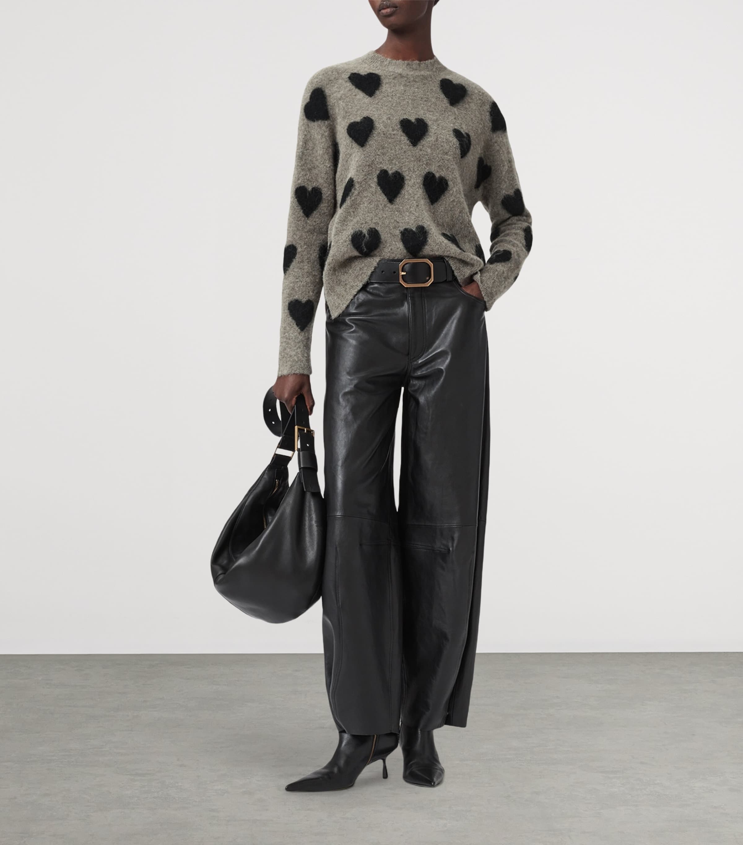 Wool-Blend Amora Sweater WALNUT BROWN/BLACK Image 3