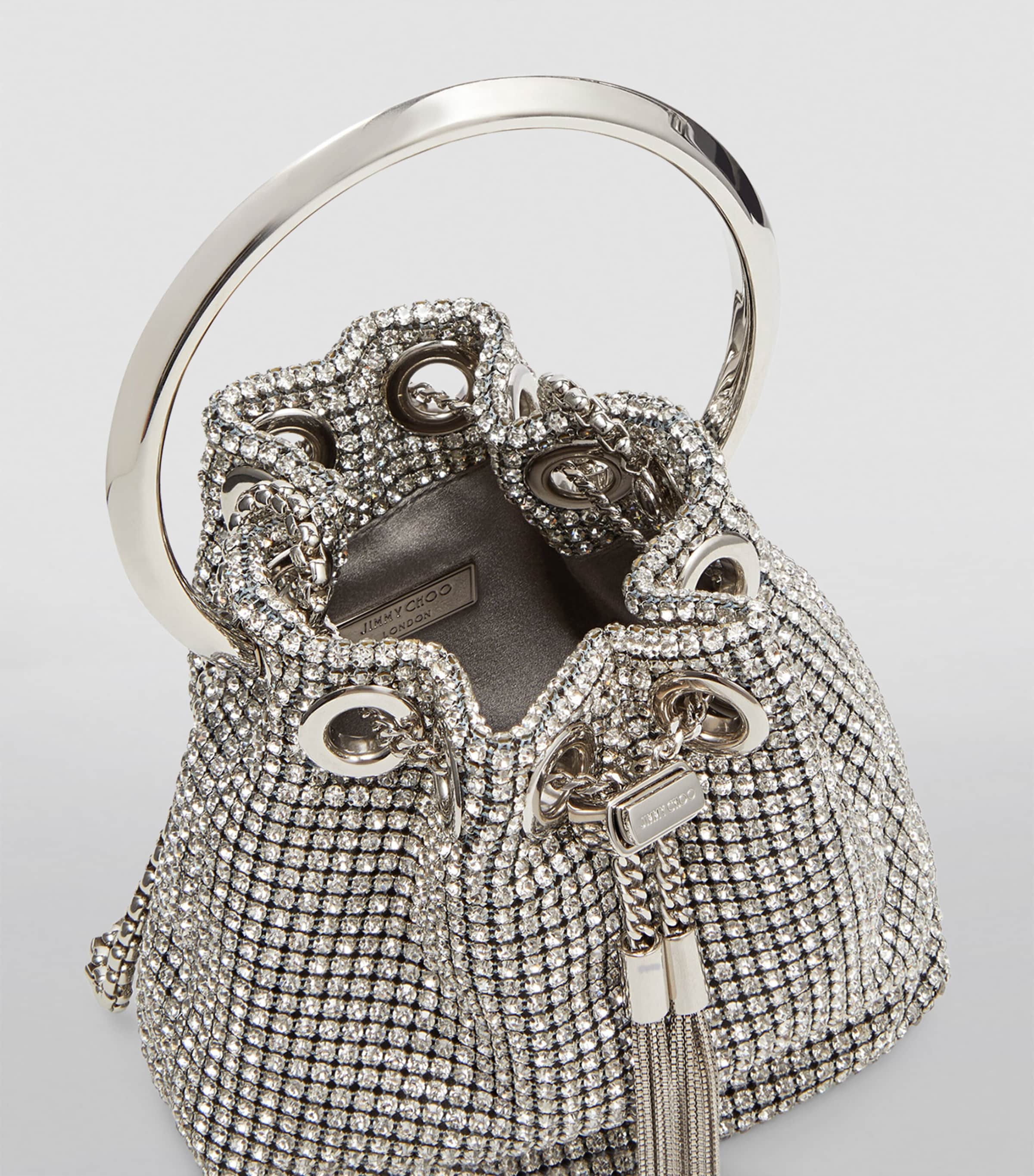Micro Bon Bon Top-Handle Bag SILVER Image 4