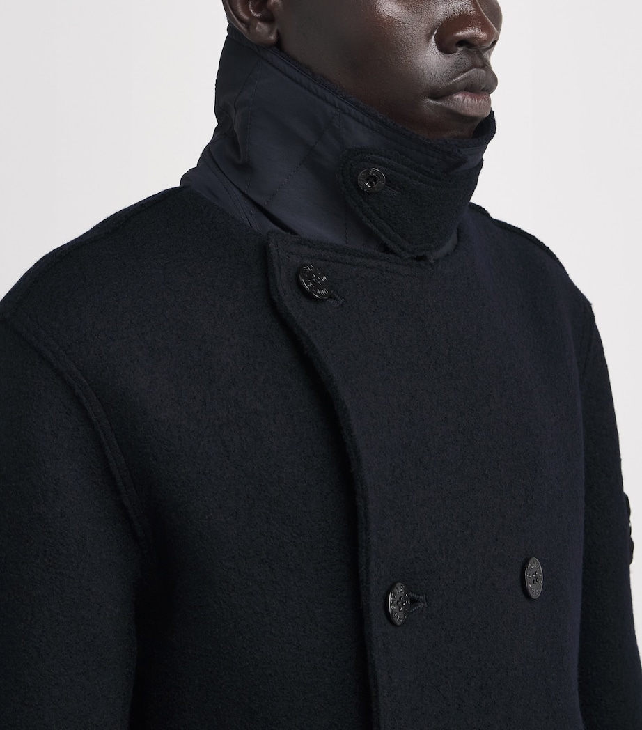 Wool Felted Compass Pea Coat V0020 Image 6