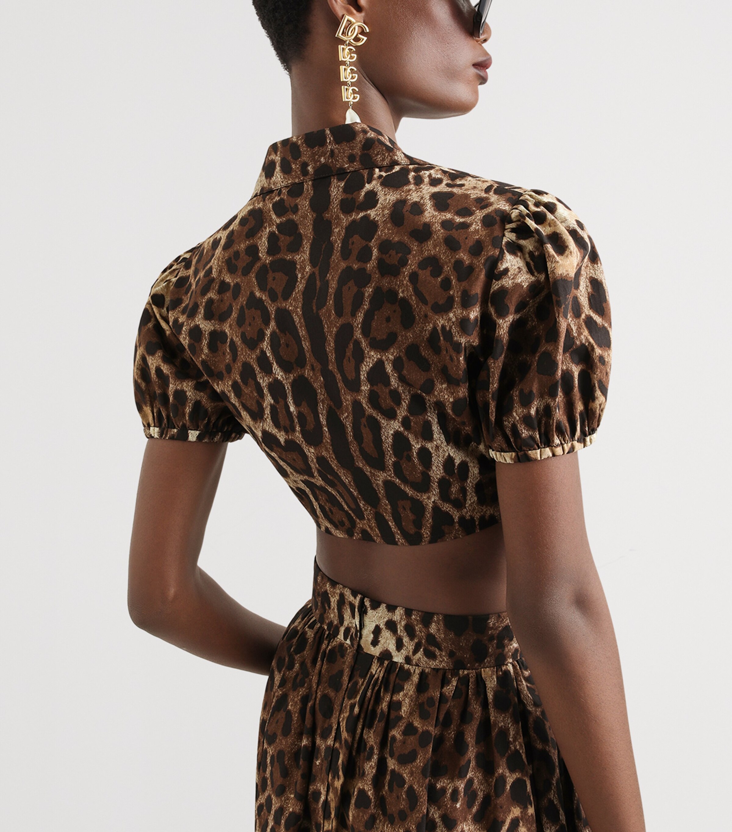 Dolce&Gabbana Womens Cotton Leopard Print Shirt Leo New Image 5