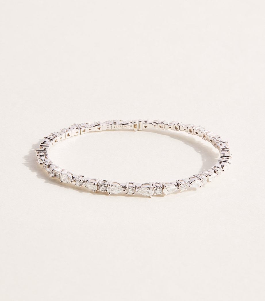 Yeprem White Gold and Diamond Y-Couture Bangle White Gold Image 1