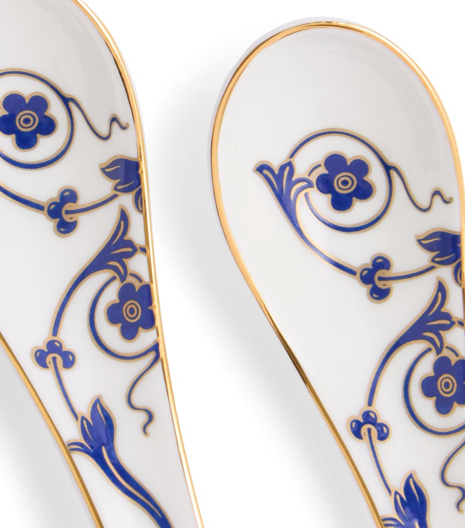 Set of 2 Soup Spoons BLUE Image 4