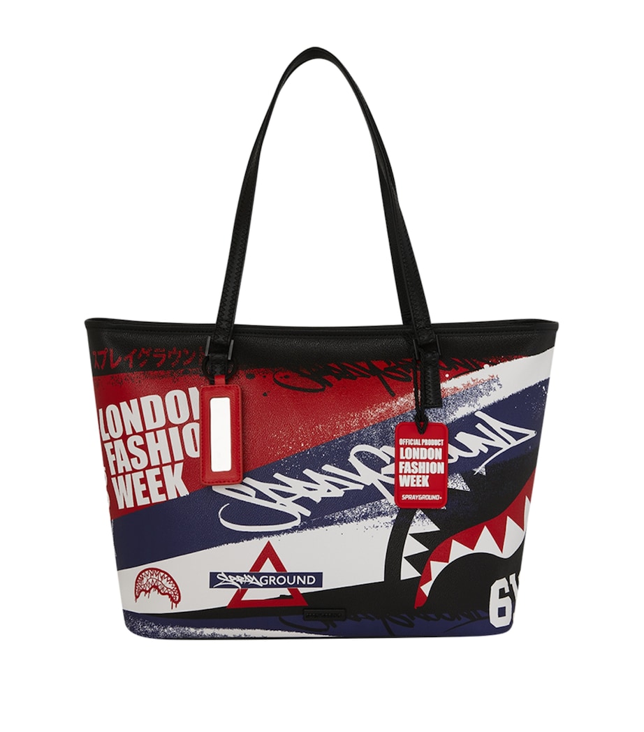 Sprayground x London Fashion Week Runway Ready Tote Bag BLUE Image 1