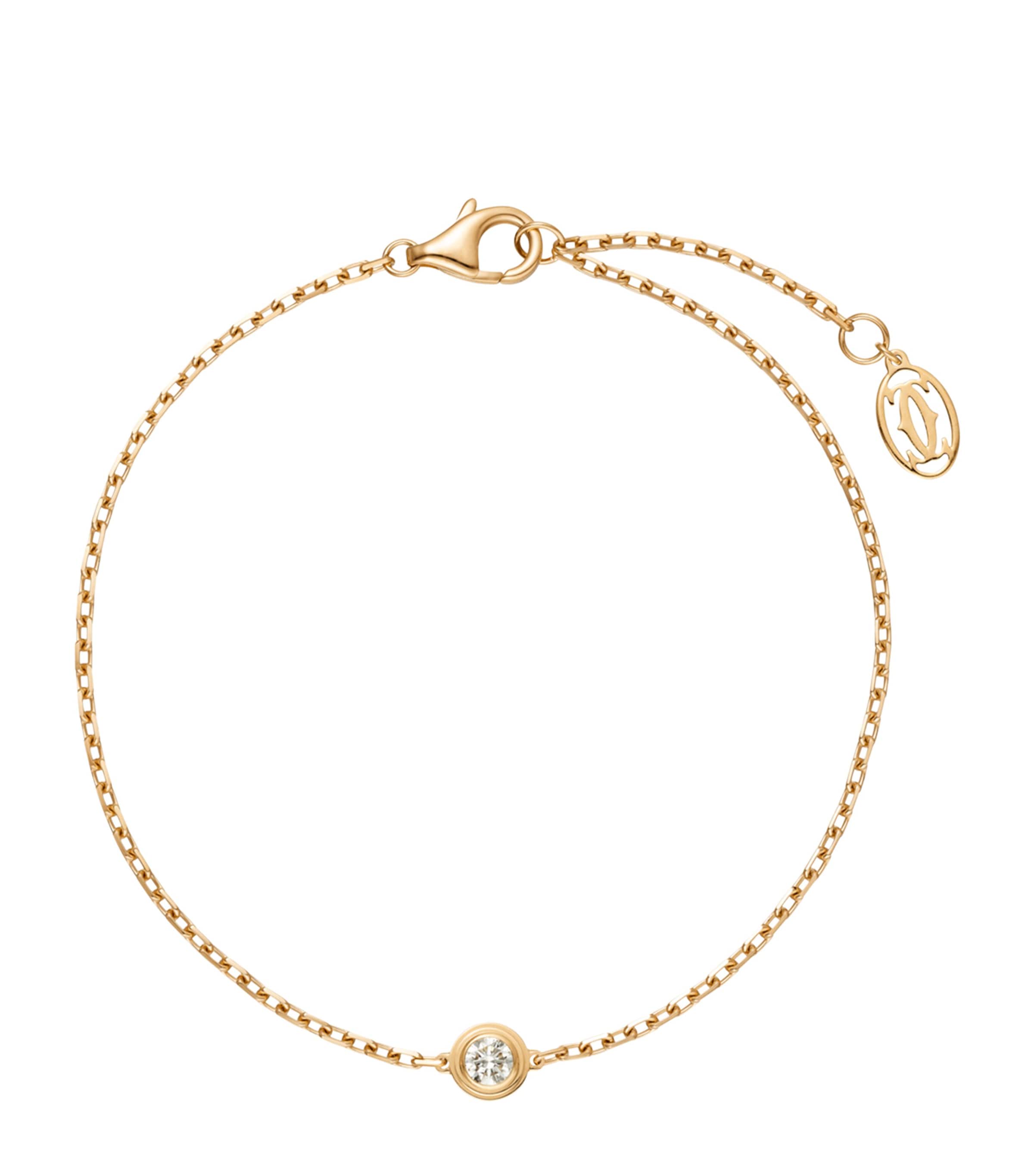Medium Yellow Gold and Diamond Cartier d'Amour Bracelet YELLOW GOLD Image 1
