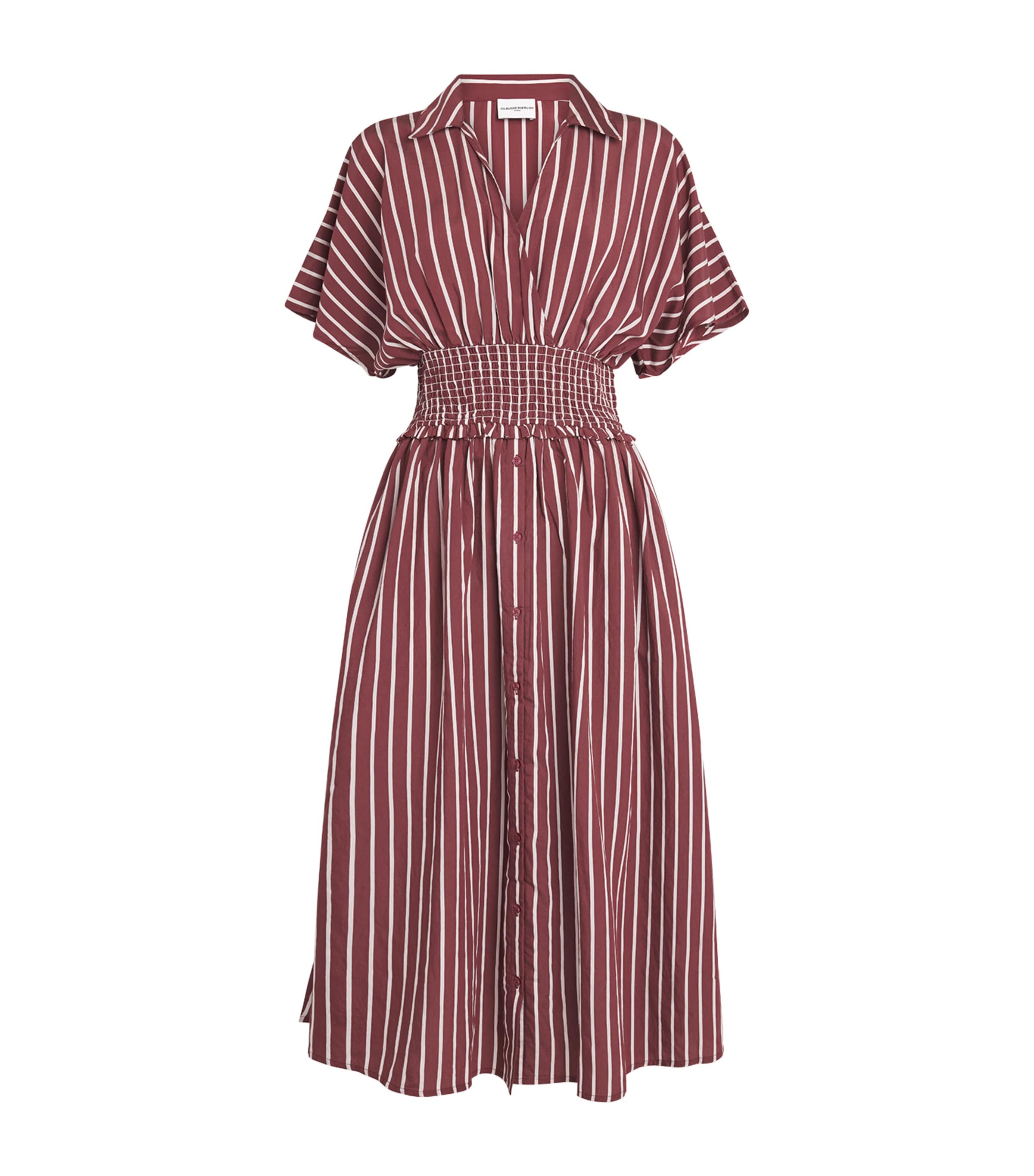 Claudie Pierlot Womens Stripe Wrap Dress Dual Color Image 1